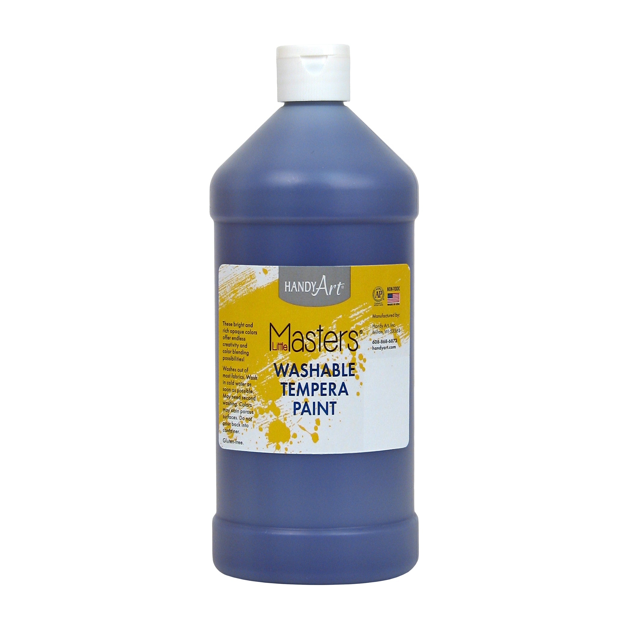 Little Masters® Washable Tempera Paint, Violet, 32 oz., Pack of 6