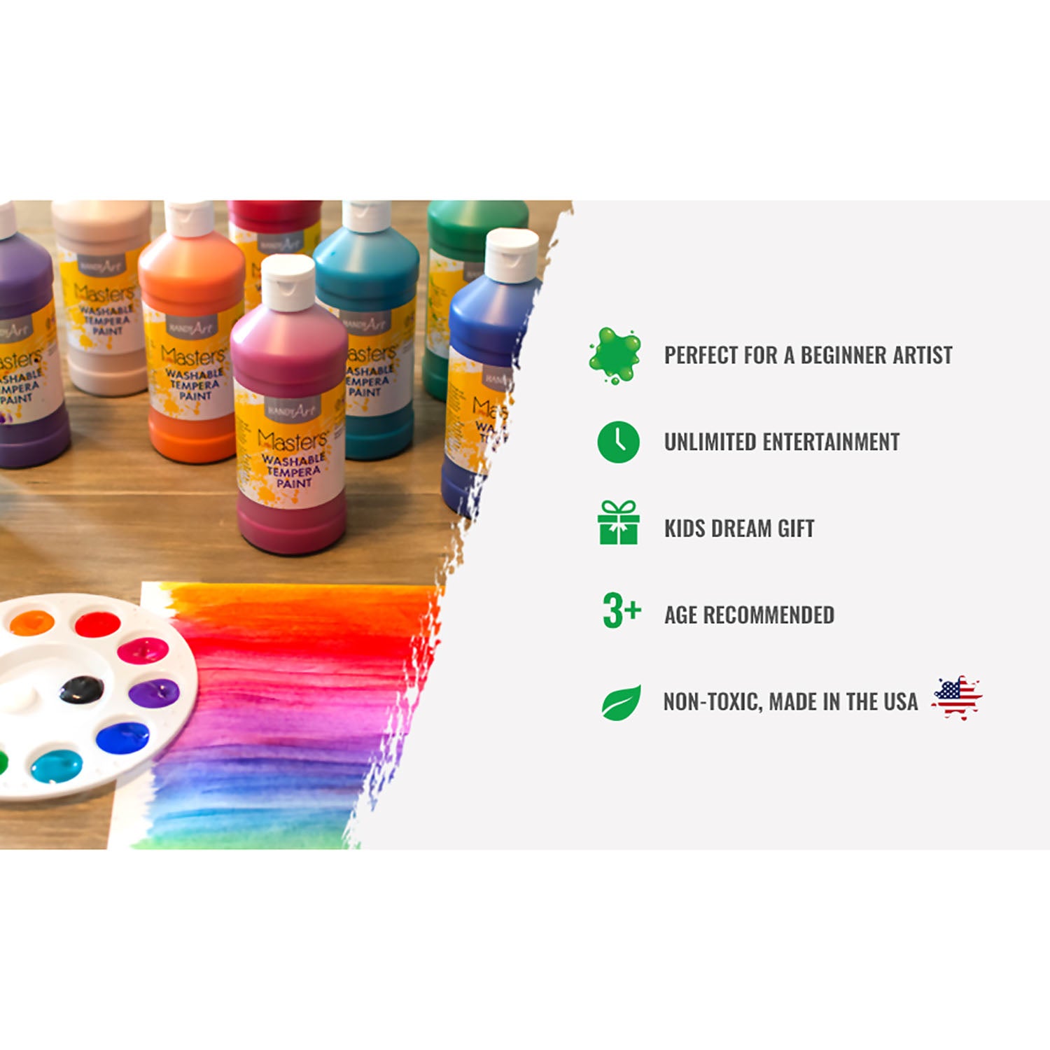 Acrylic Paint - Pint Primary Set of 12