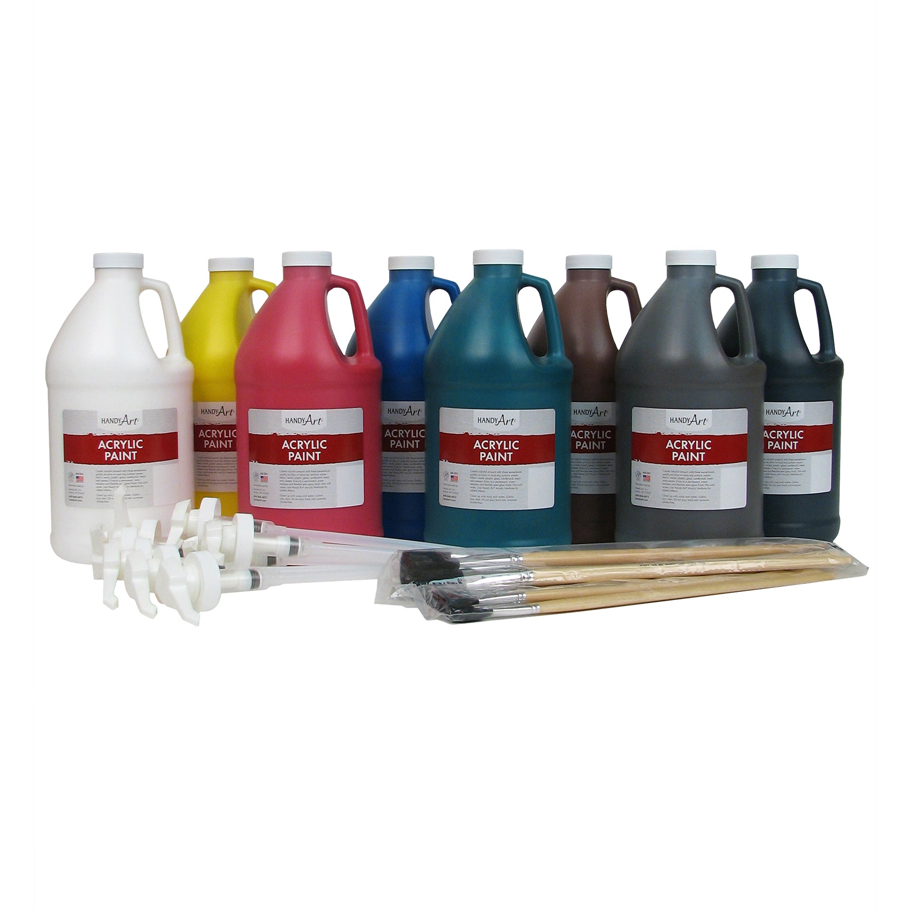 Acrylic 8 - Half Gallon Primary Set