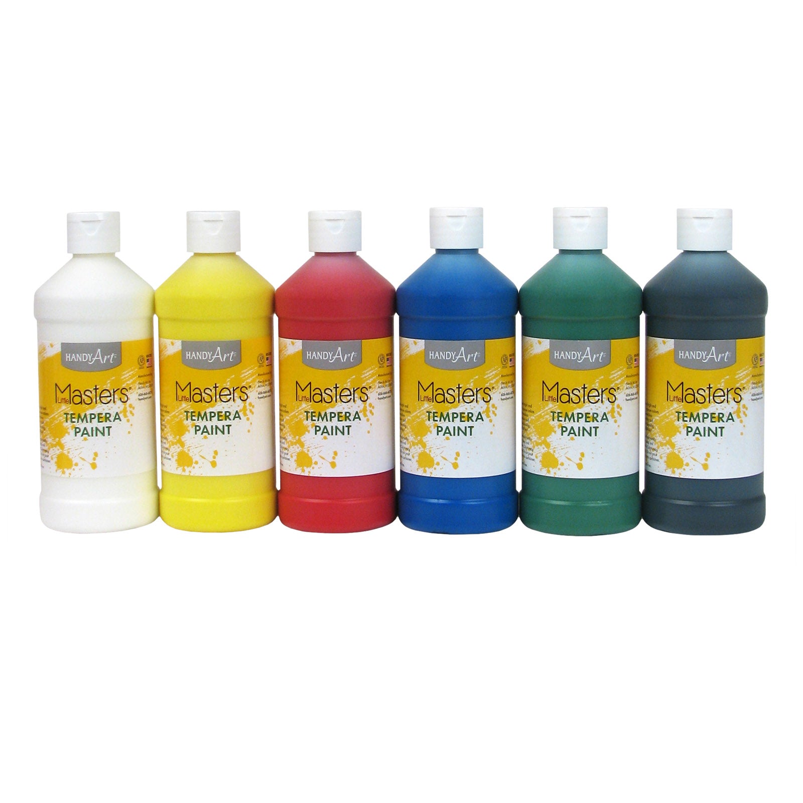 Little Masters® Tempera Paint, Pint, 6-Color Kit