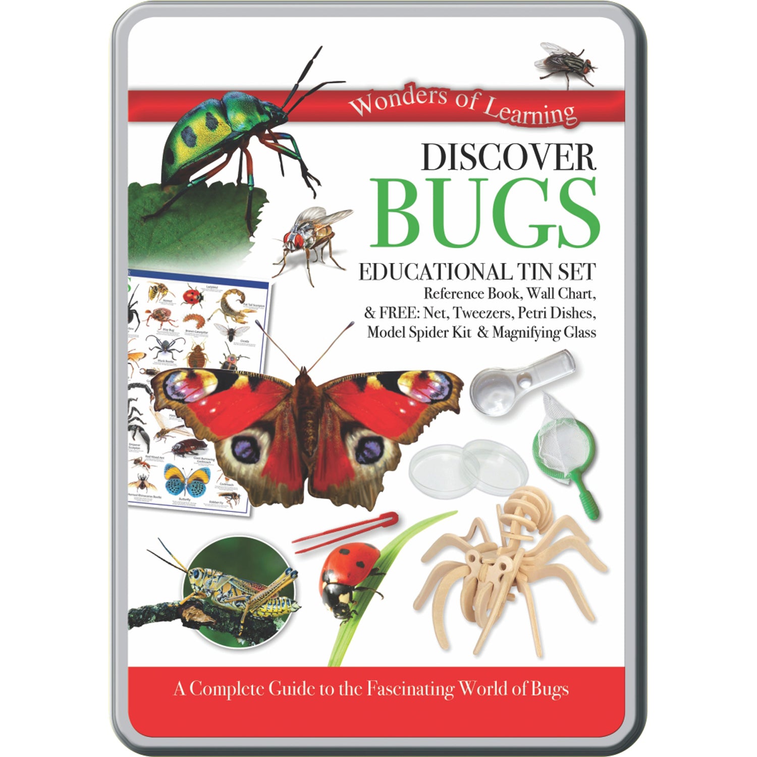 Wonders of Learning Tin Set, Discover Bugs - A1 School Supplies