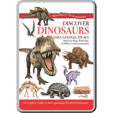 Wonders of Learning Tin Set, Discover Dinosaurs - A1 School Supplies