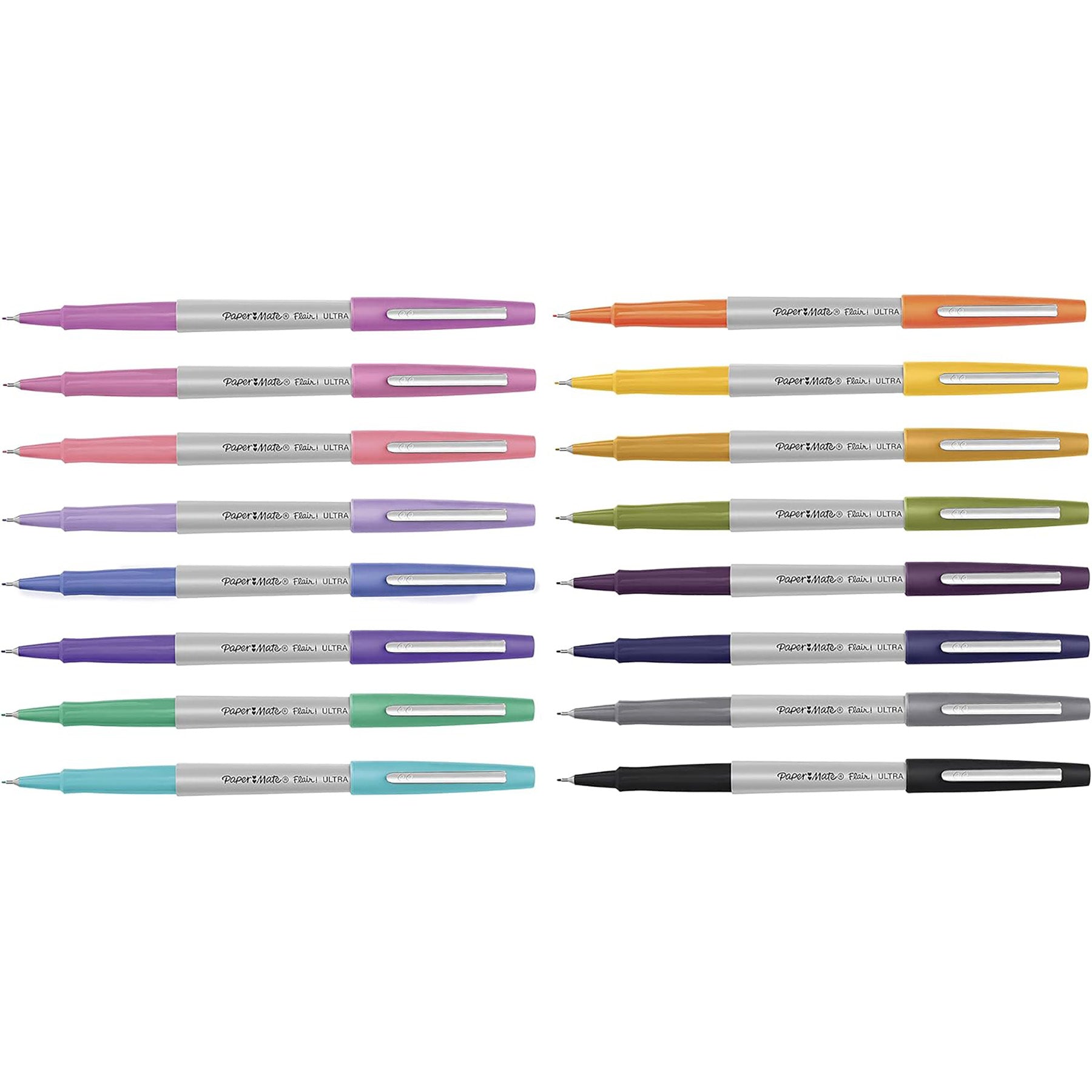 Flair Felt Tip Pens, Medium Point, Candy Pop Pack, 12 Count