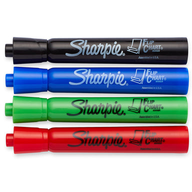 Flip Chart Markers, Assorted Colors, 4 Per Pack, 3 Packs - A1 School Supplies