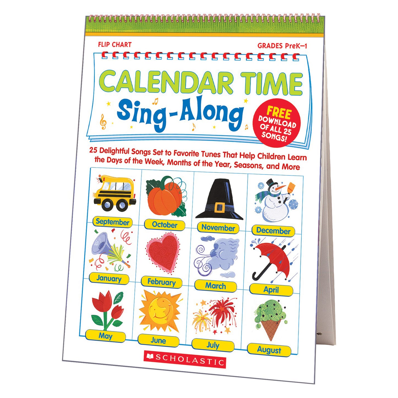 Calendar Time Sing-Along Flip Chart