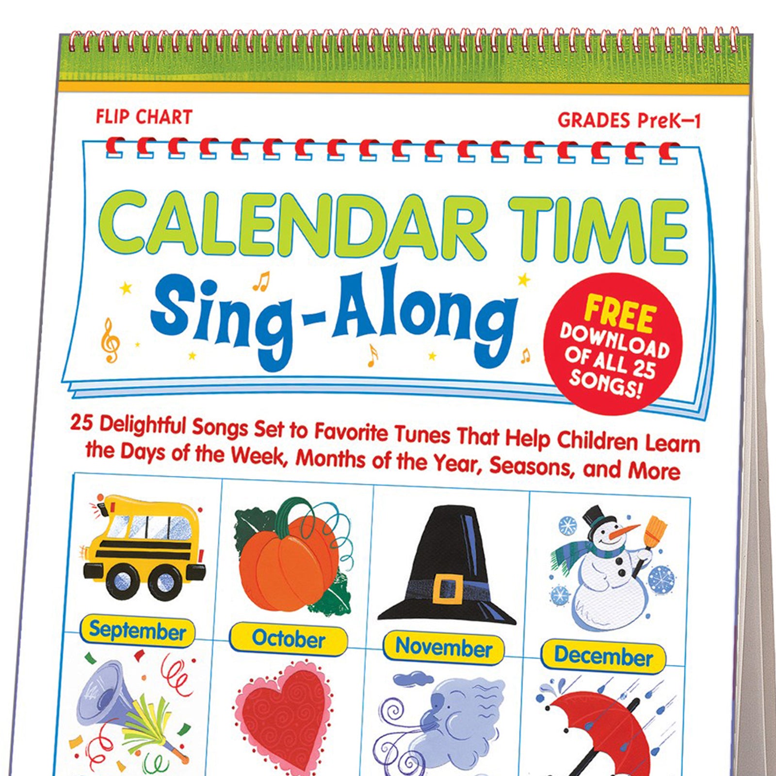 Calendar Time Sing-Along Flip Chart