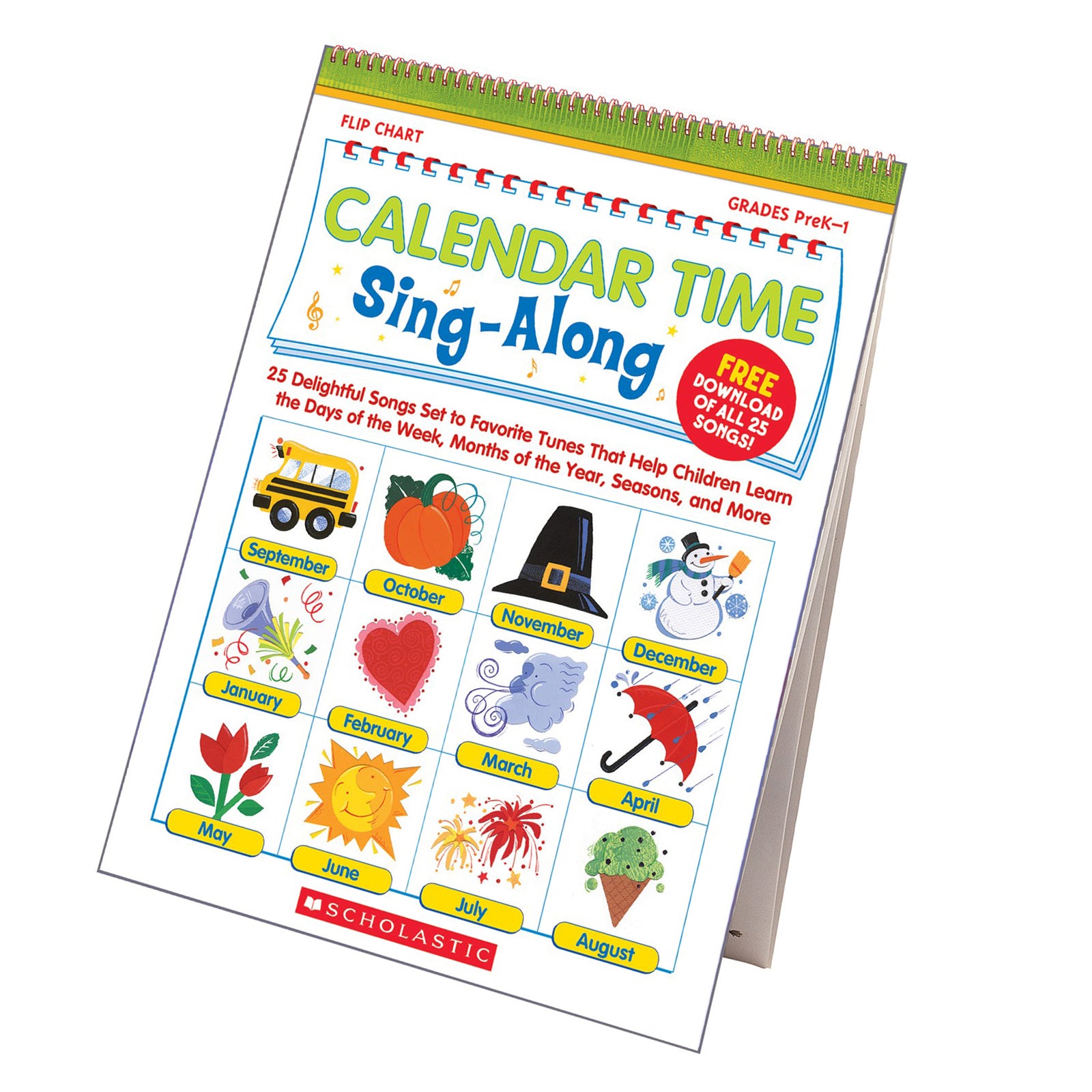 Calendar Time Sing-Along Flip Chart