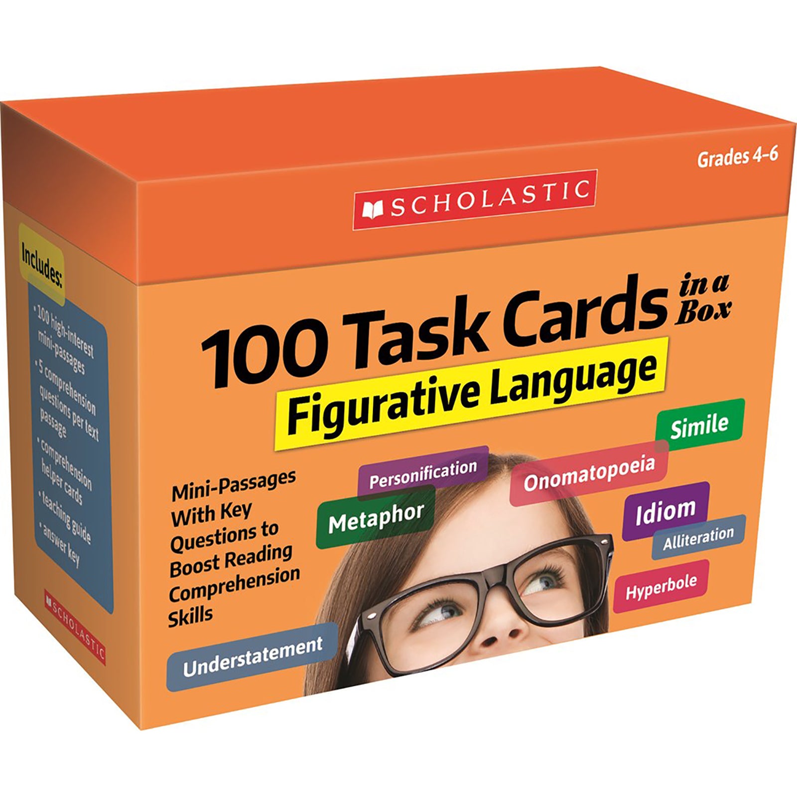 100 Task Cards in a Box: Figurative Language