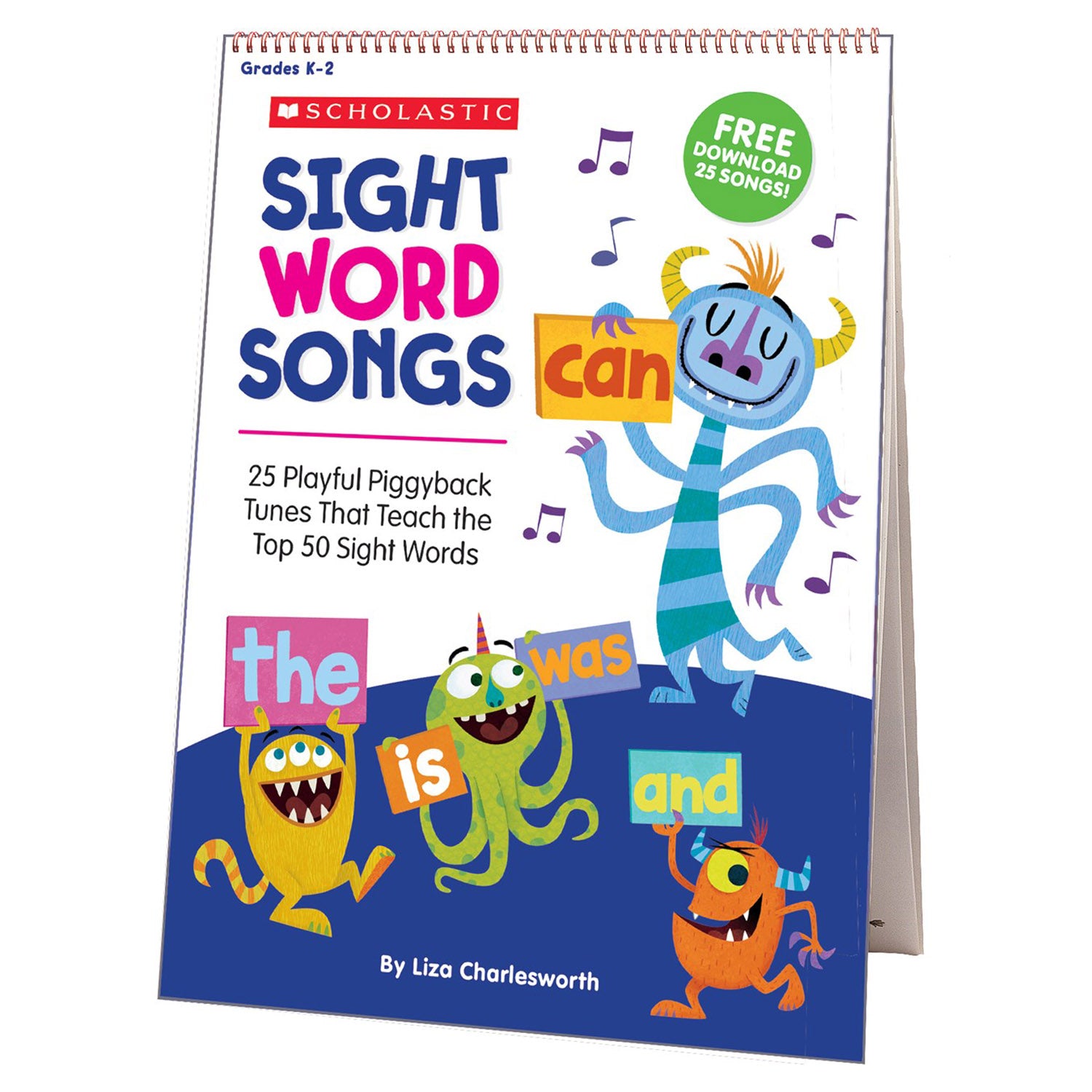 Sight Word Songs Flip Chart: 25 Playful Piggyback Tunes That Teach the Top 50 Sight Words