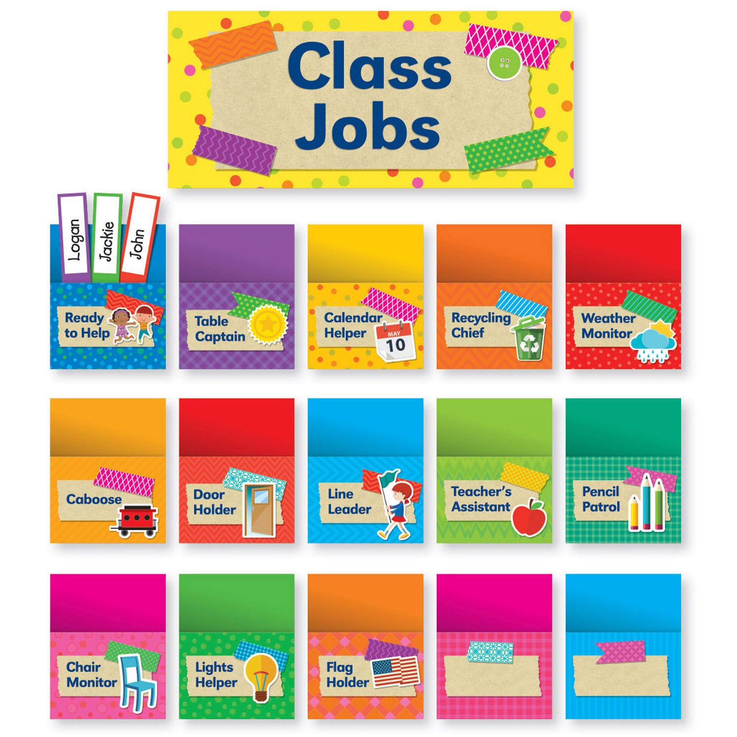 Tape It Up! Class Jobs Bulletin Board