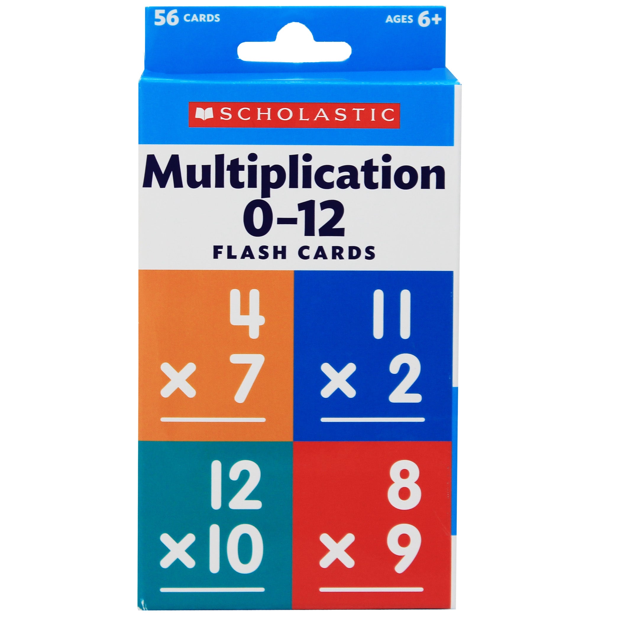 Flash Cards: Multiplication 0 - 12, 6 Packs