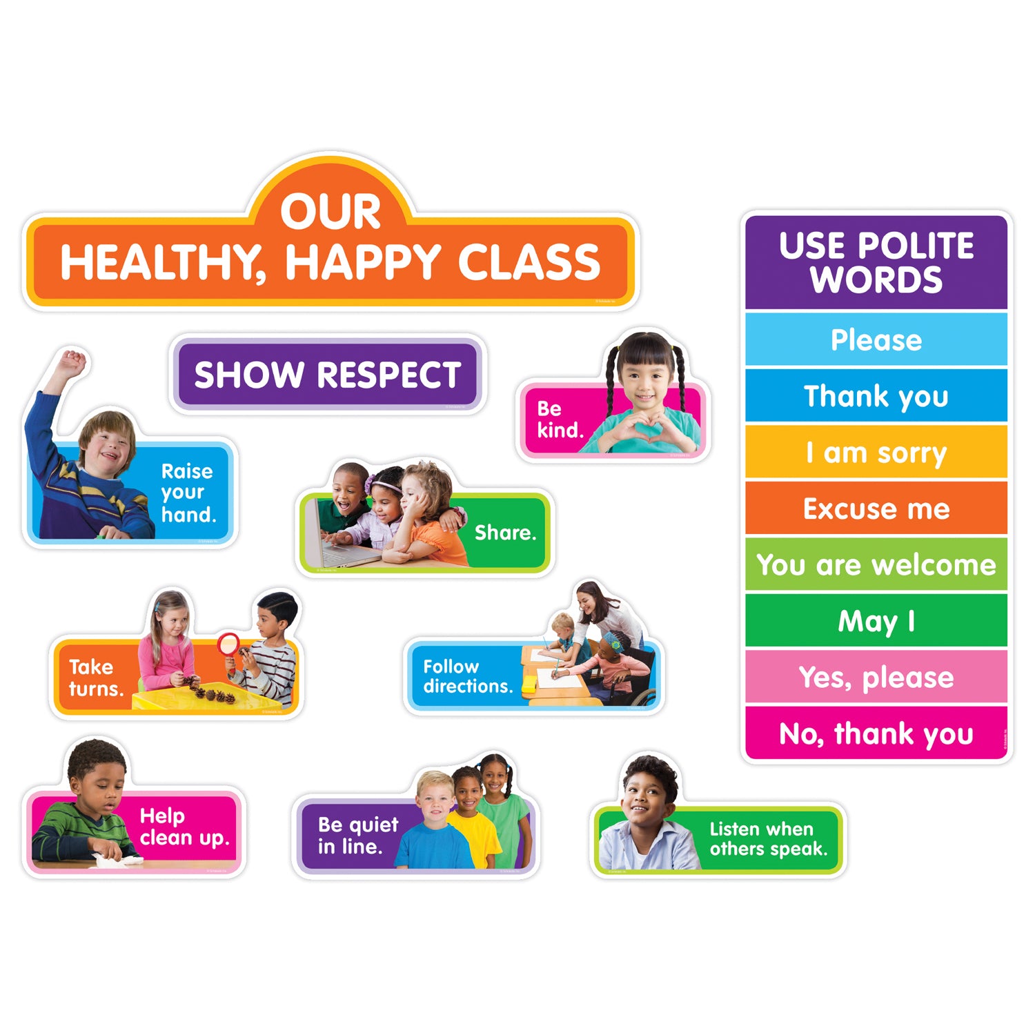 Our Healthy, Happy Class Bulletin Board Set