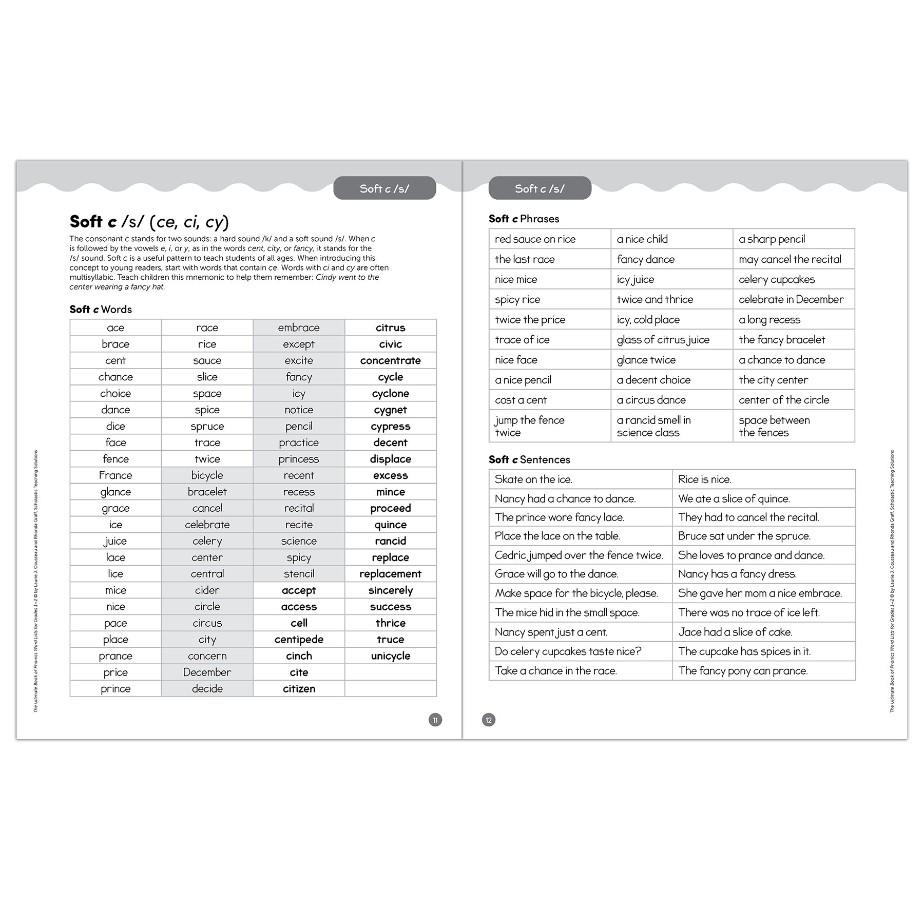 The Ultimate Book of Phonics Word Lists: Grades 1-2