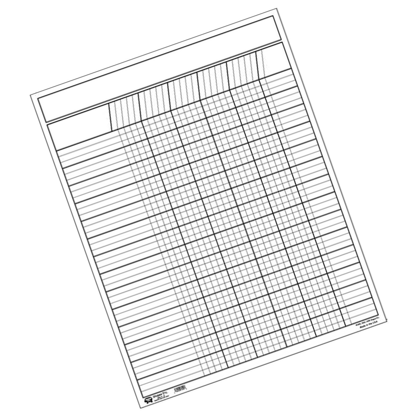 Vertical Incentive Chart Set, White