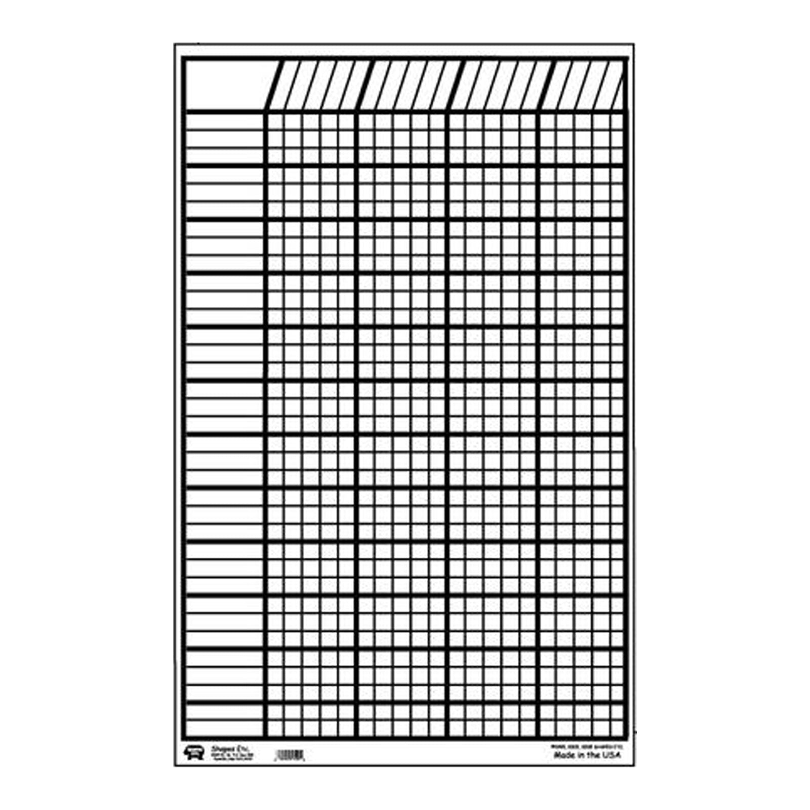 Small Incentive Chart Set, White