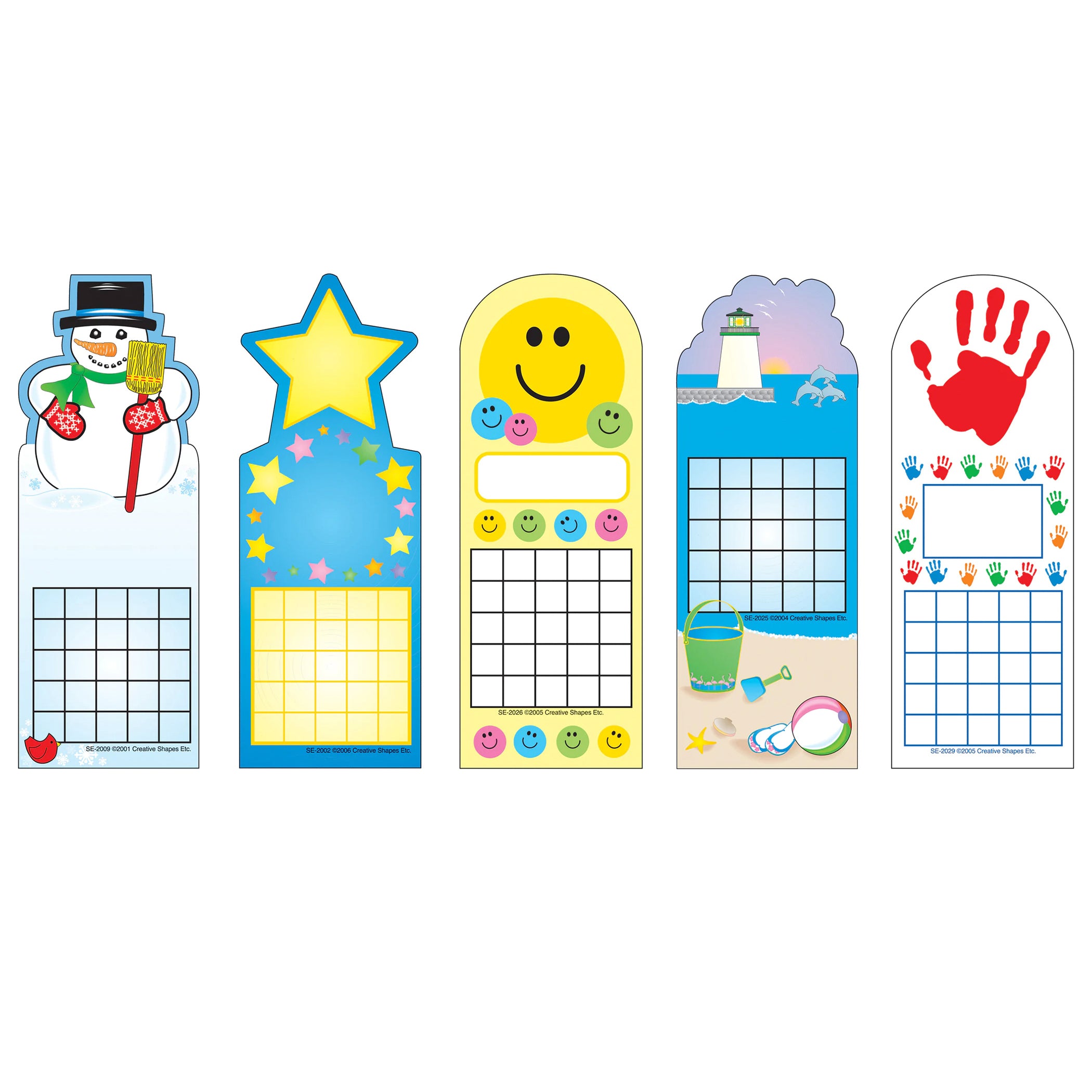 Personal Incentive Charts Seasonal Pack, 240 Charts