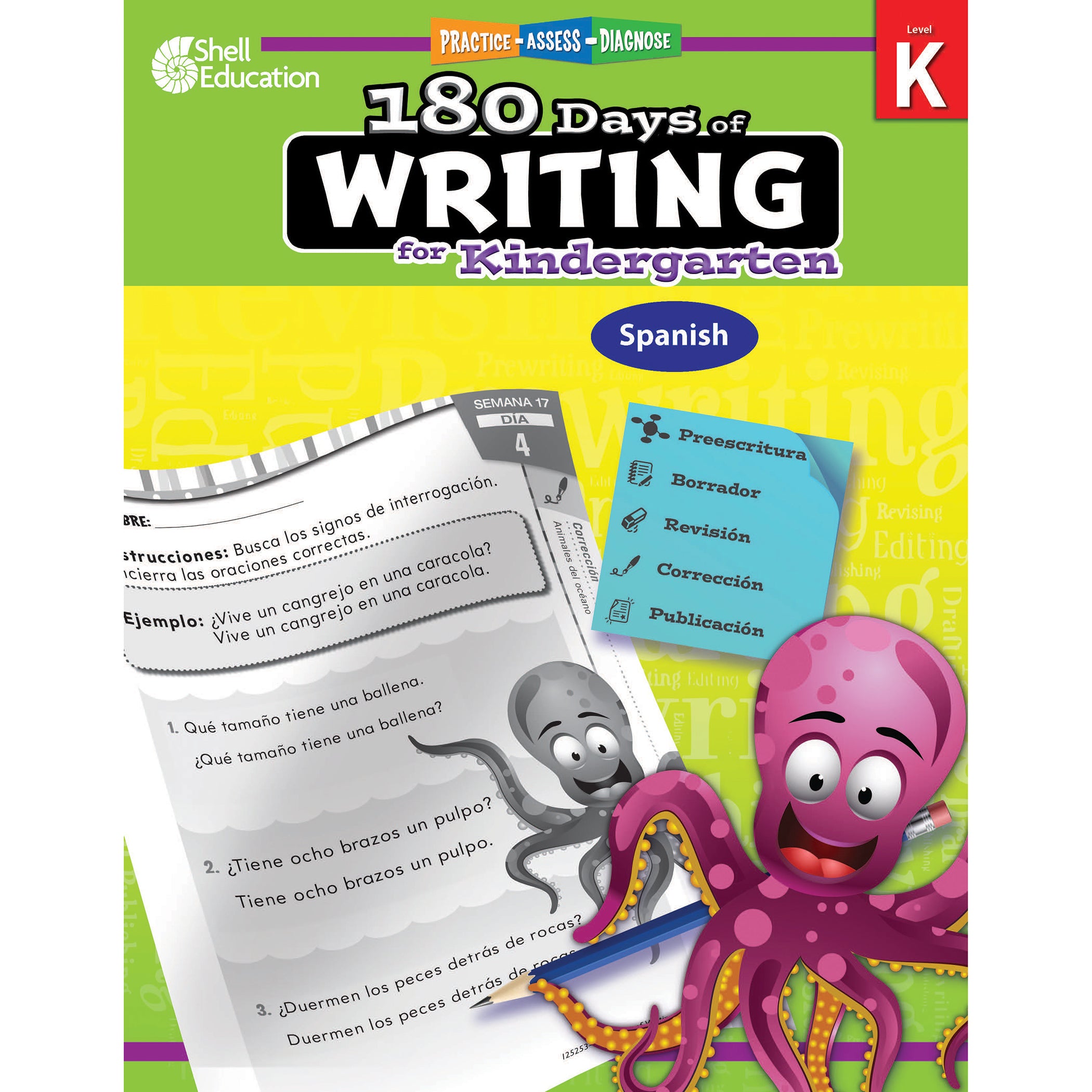 180 Days of Writing for Kindergarten (Spanish)