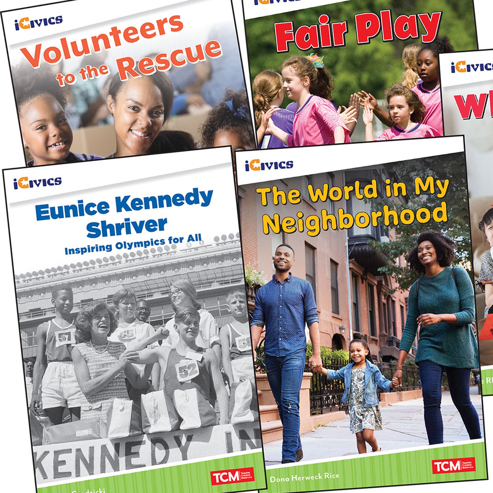 iCivics Grade 1: Community & Social Awareness 5-Book Set + Game Cards