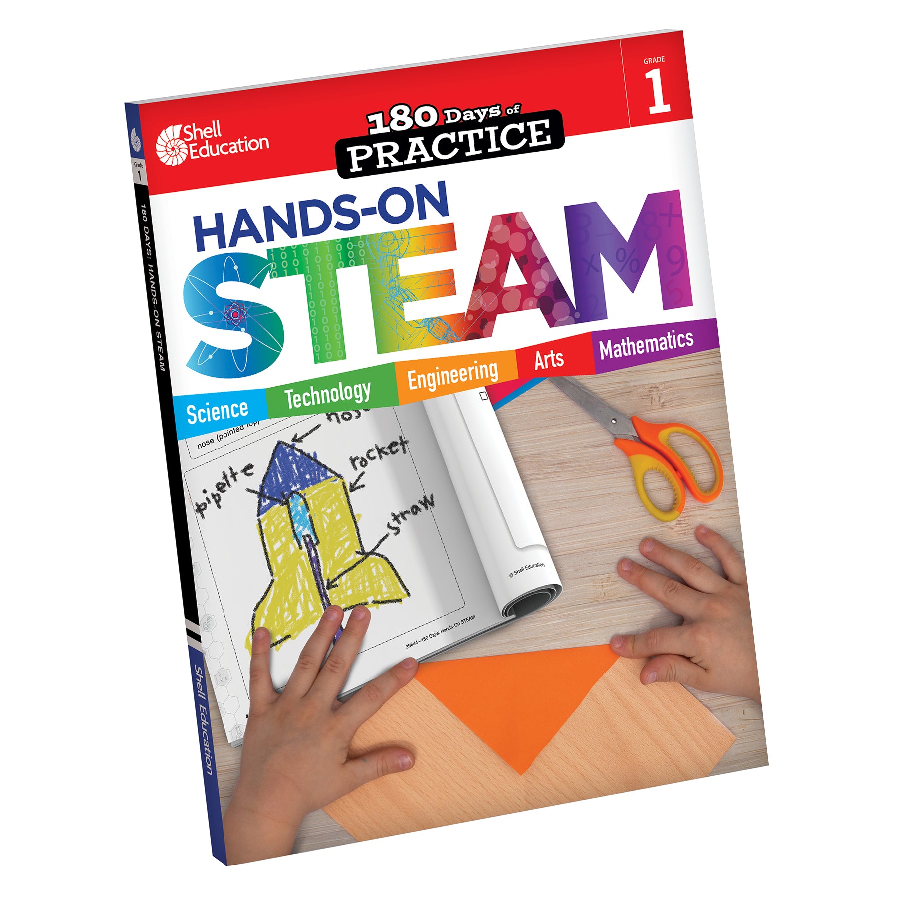 180 Days STEAM, Science, & Math Grade 1: 3-Book Set