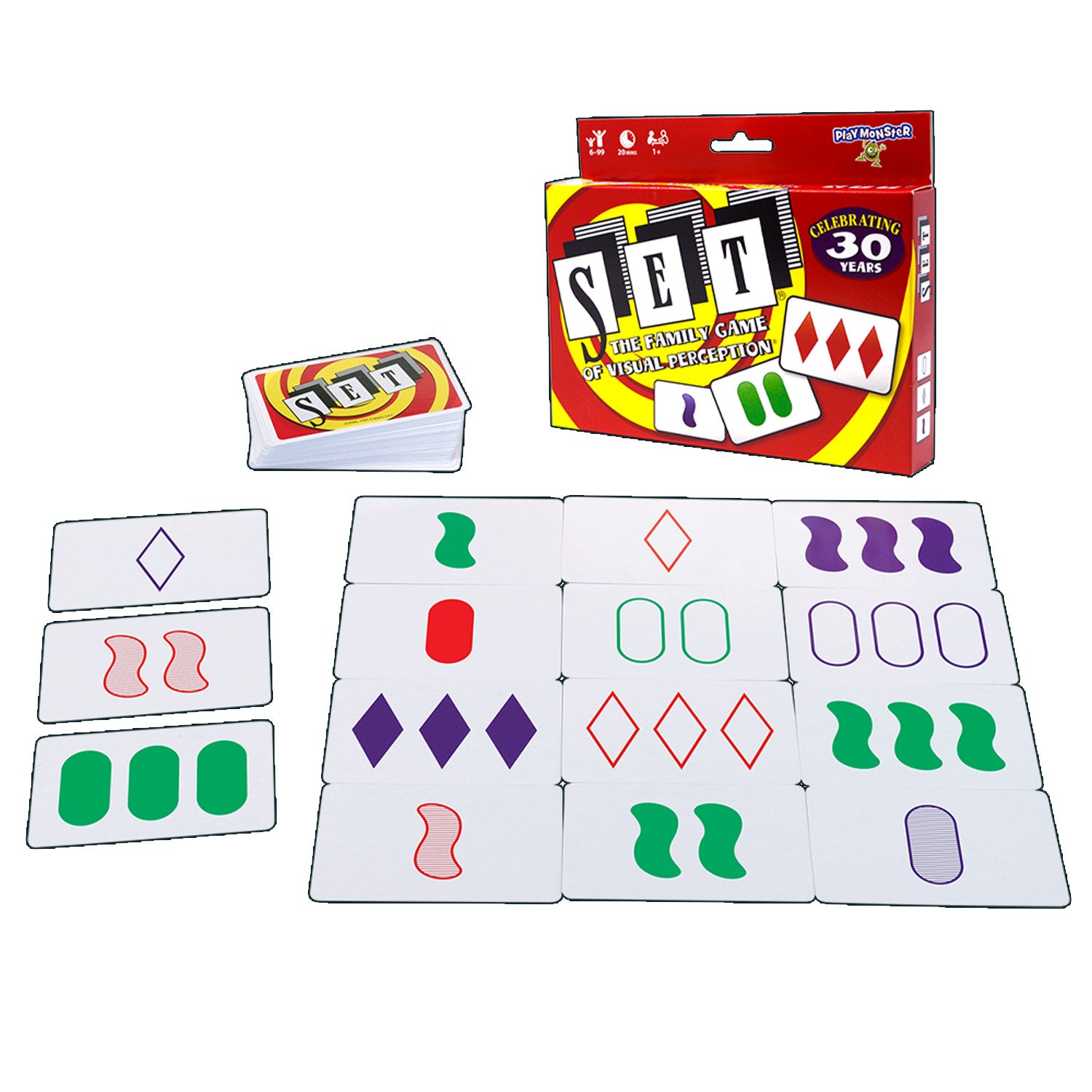 SET® The Family Game of Visual Perception®, Pack of 2