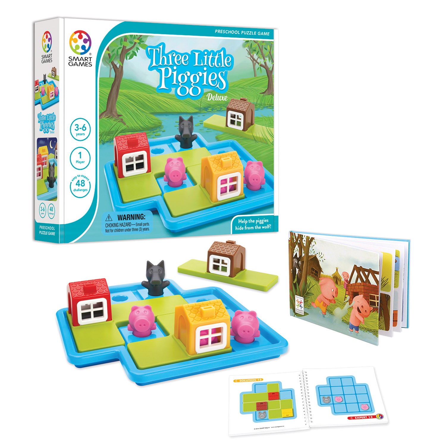 Three Little Piggies Deluxe Preschool Puzzle Game