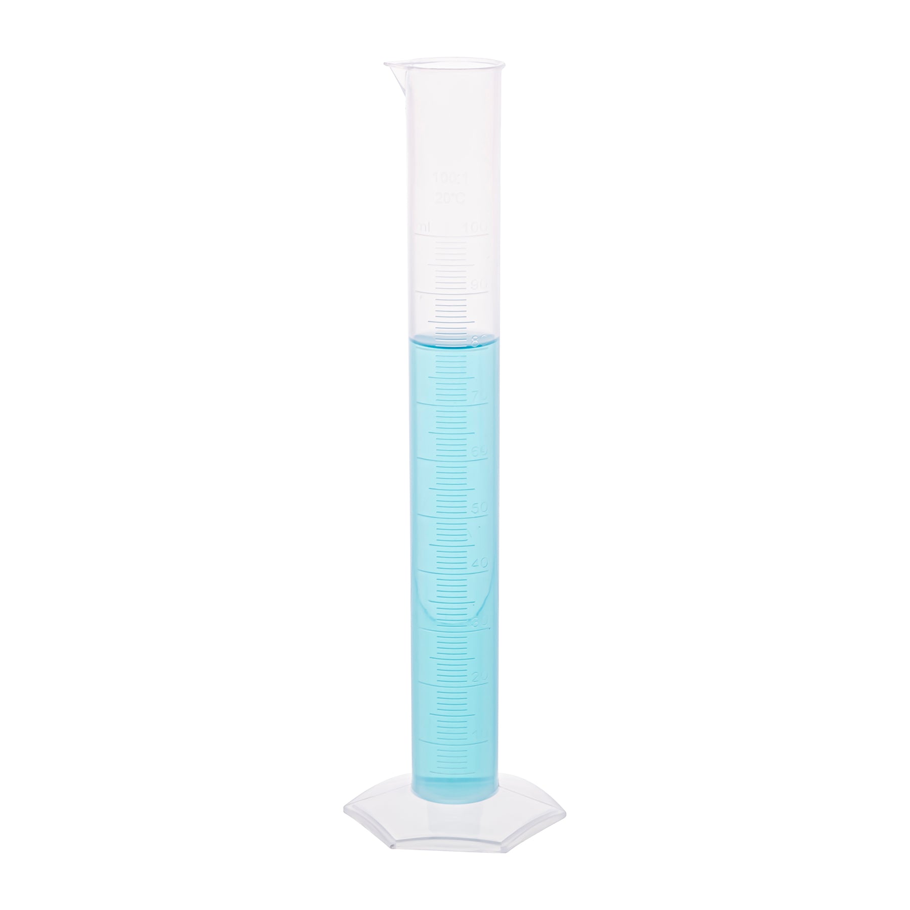 Polypropylene Measuring Cylinder, Hexagonal Base, 1000ml, Pack of 3 - A1 School Supplies