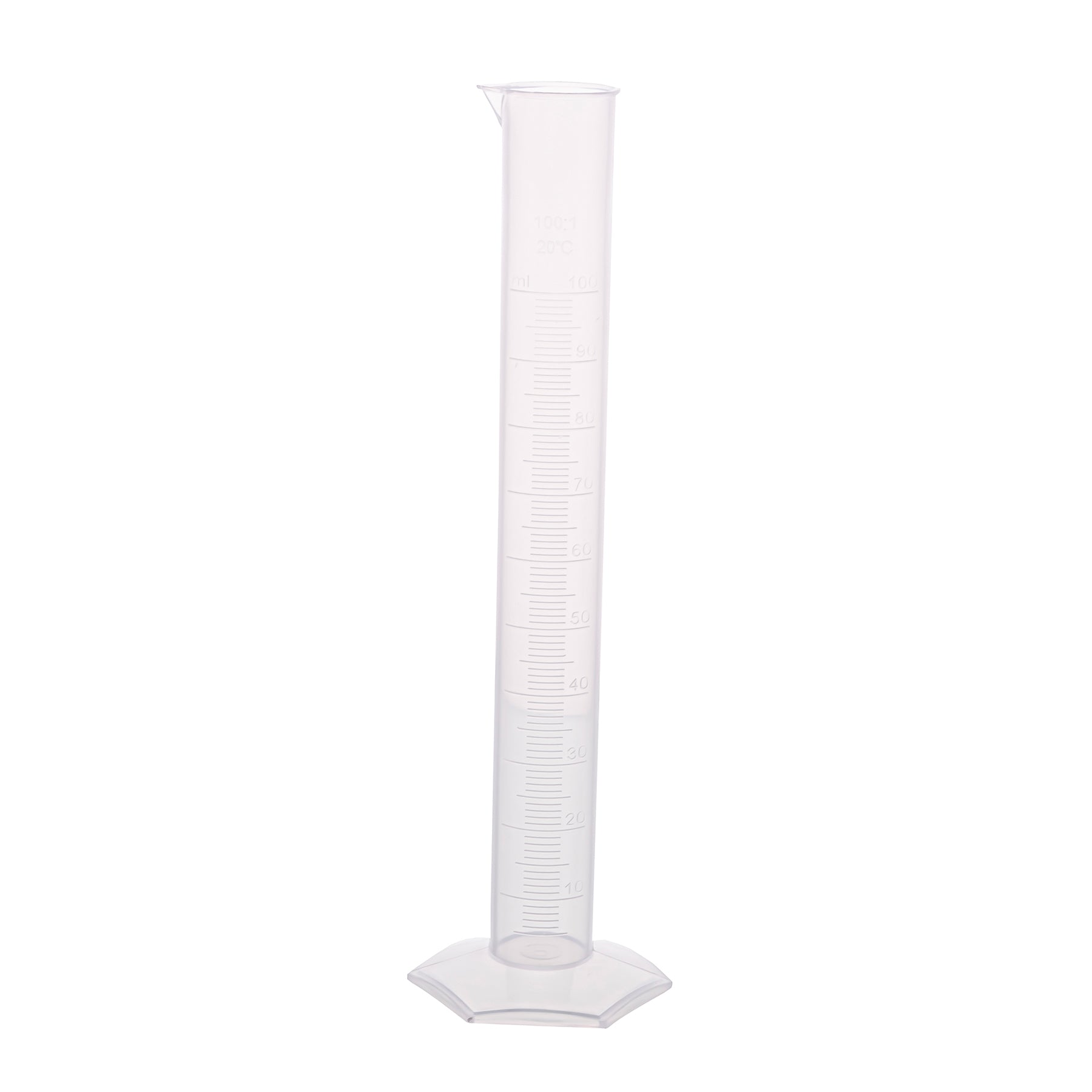 Polypropylene Measuring Cylinder, Hexagonal Base, 1000ml, Pack of 3