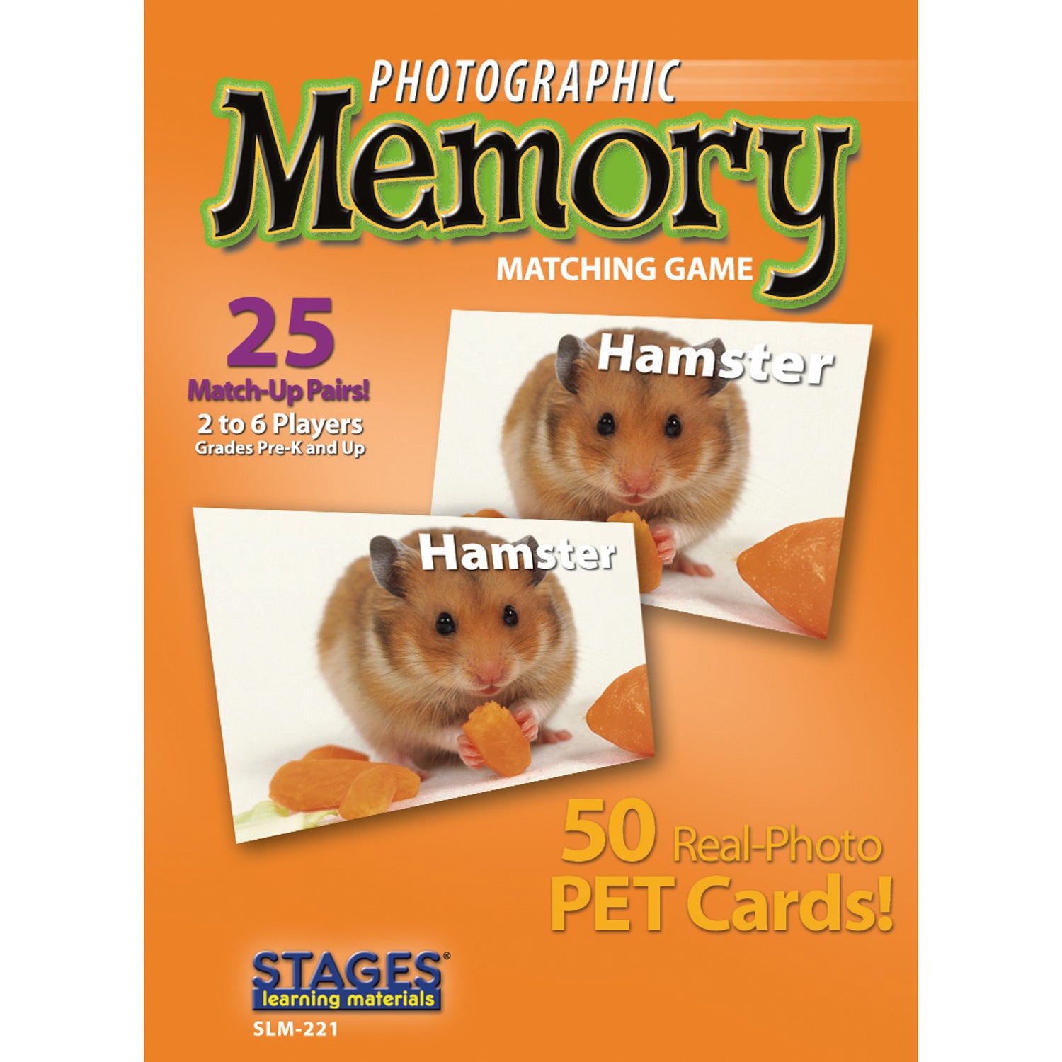 Pets Photographic Memory Matching Game, Pack of 3