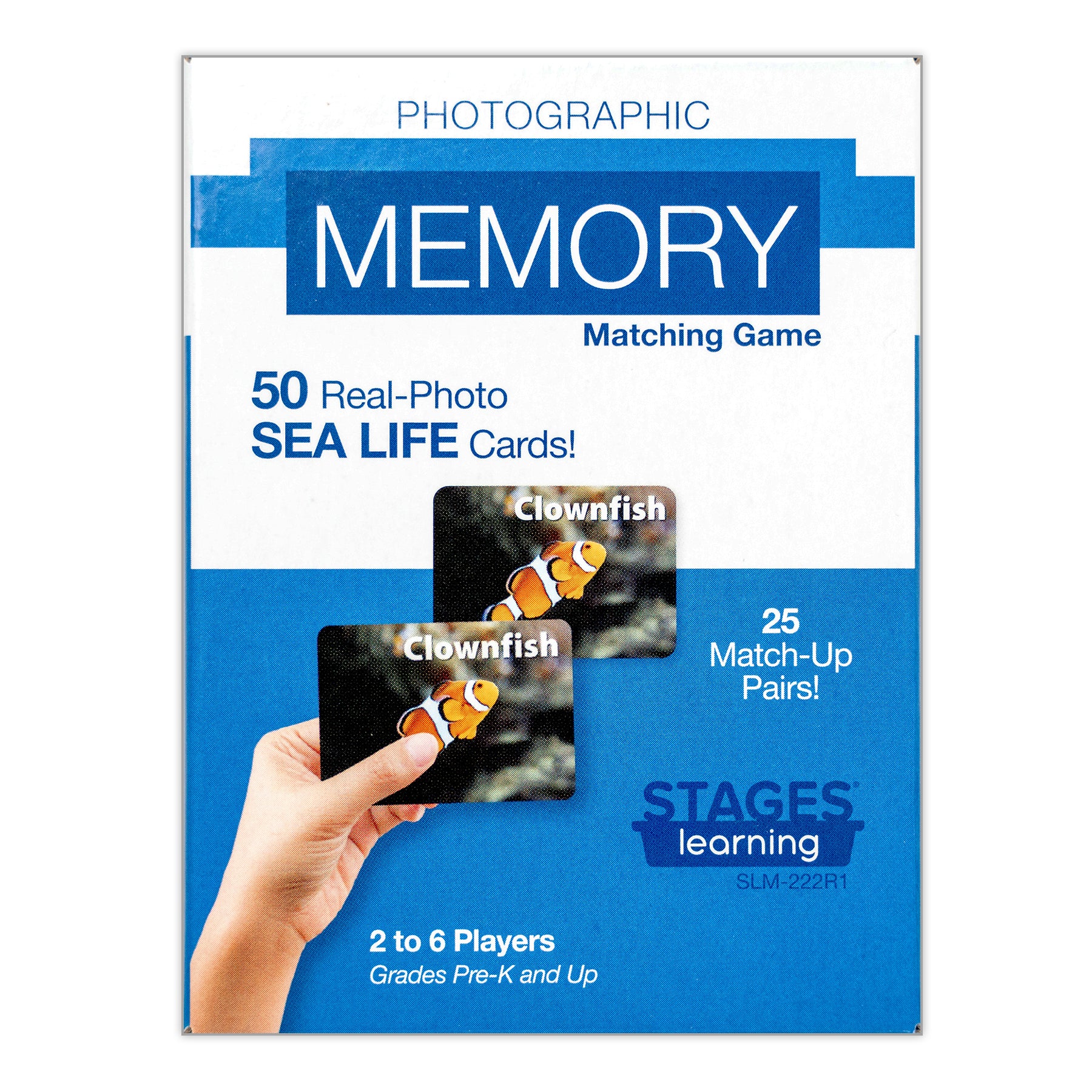 Photographic Memory Matching Game, Sea Life, Pack of 3