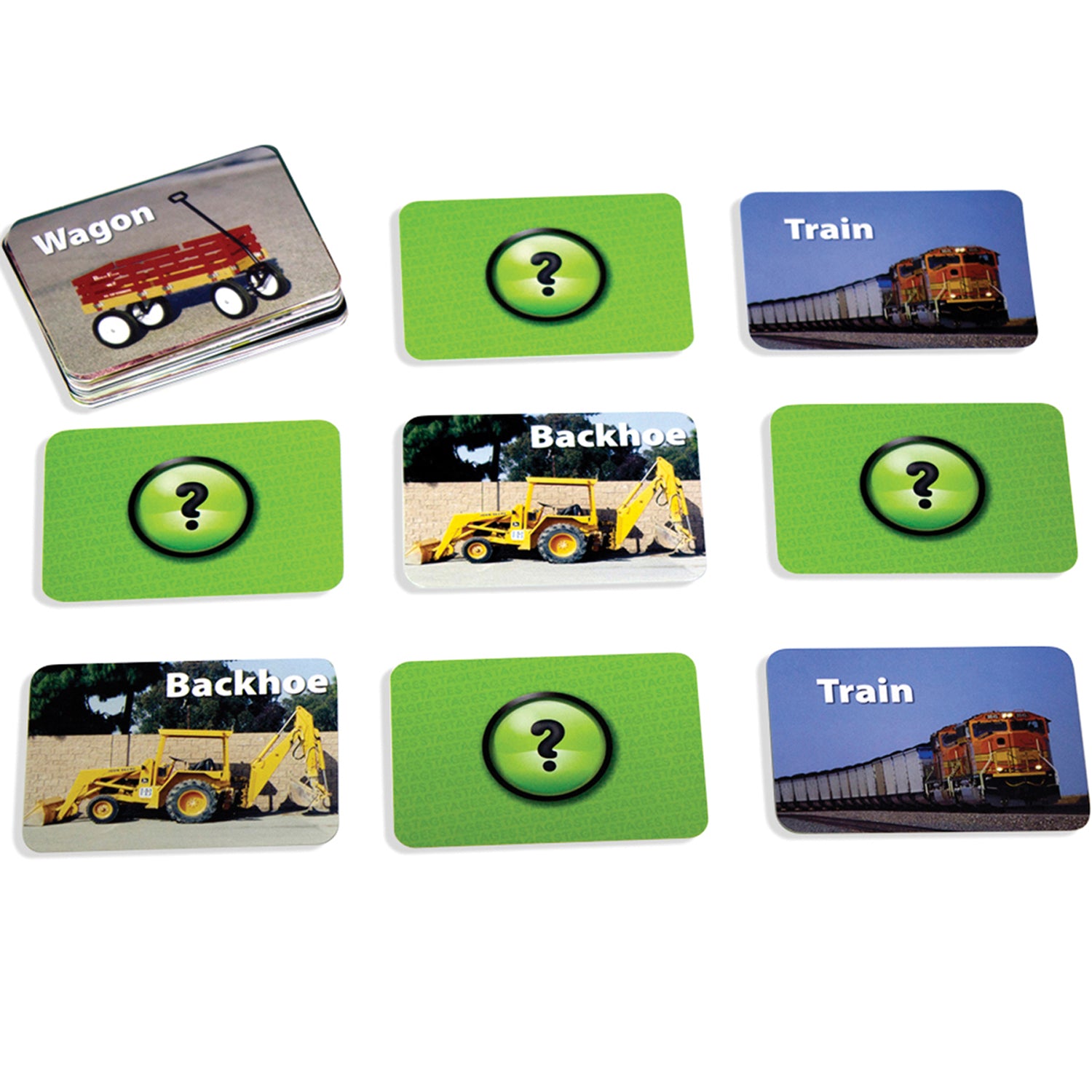 Photographic Memory Matching Game, Vehicles, Pack of 3