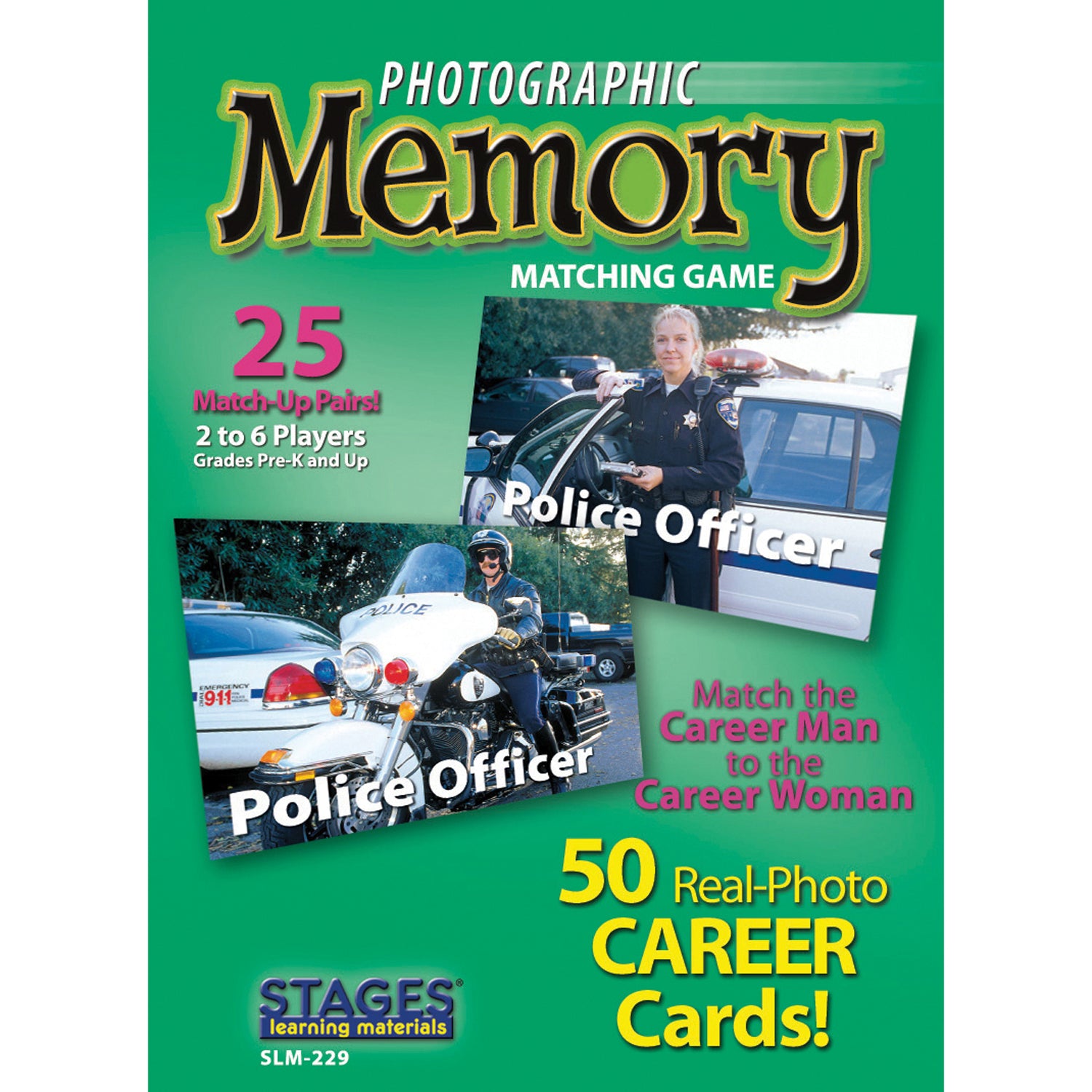 Photographic Memory Matching Game, Careers, Pack of 3