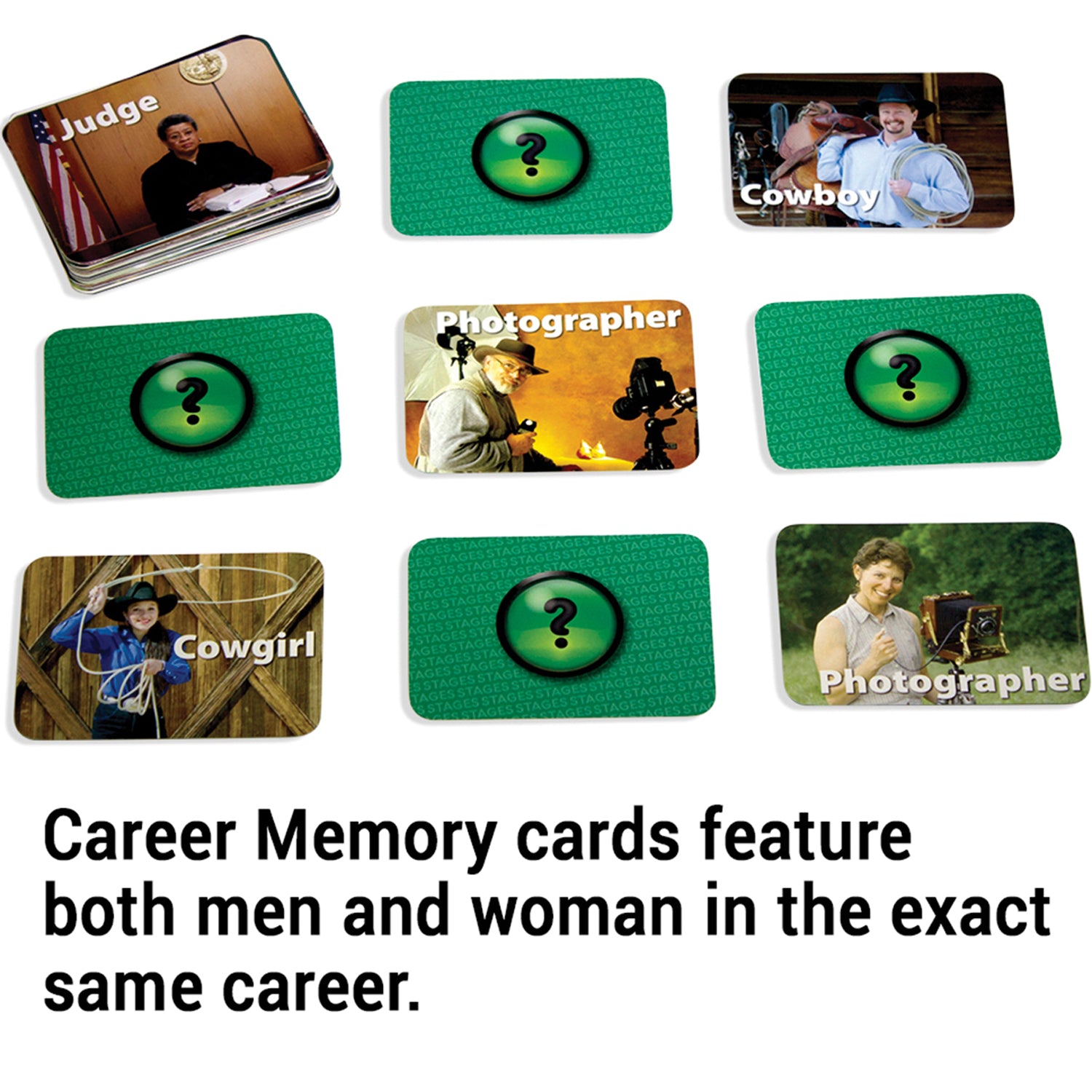 Photographic Memory Matching Game, Careers, Pack of 3