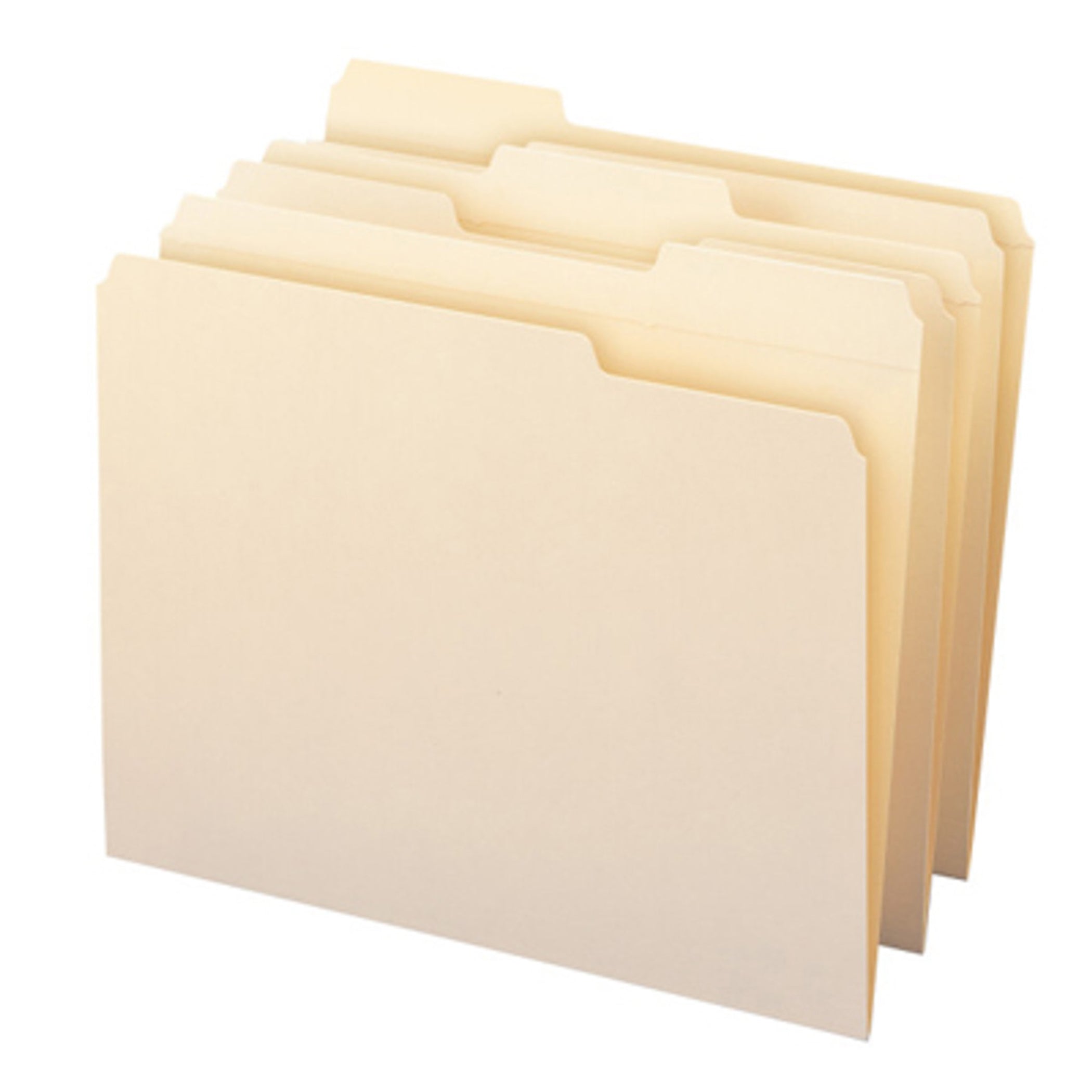 File Folders, Reinforced 1/3-Cut Tab, Letter Size, Manila, Box of 100