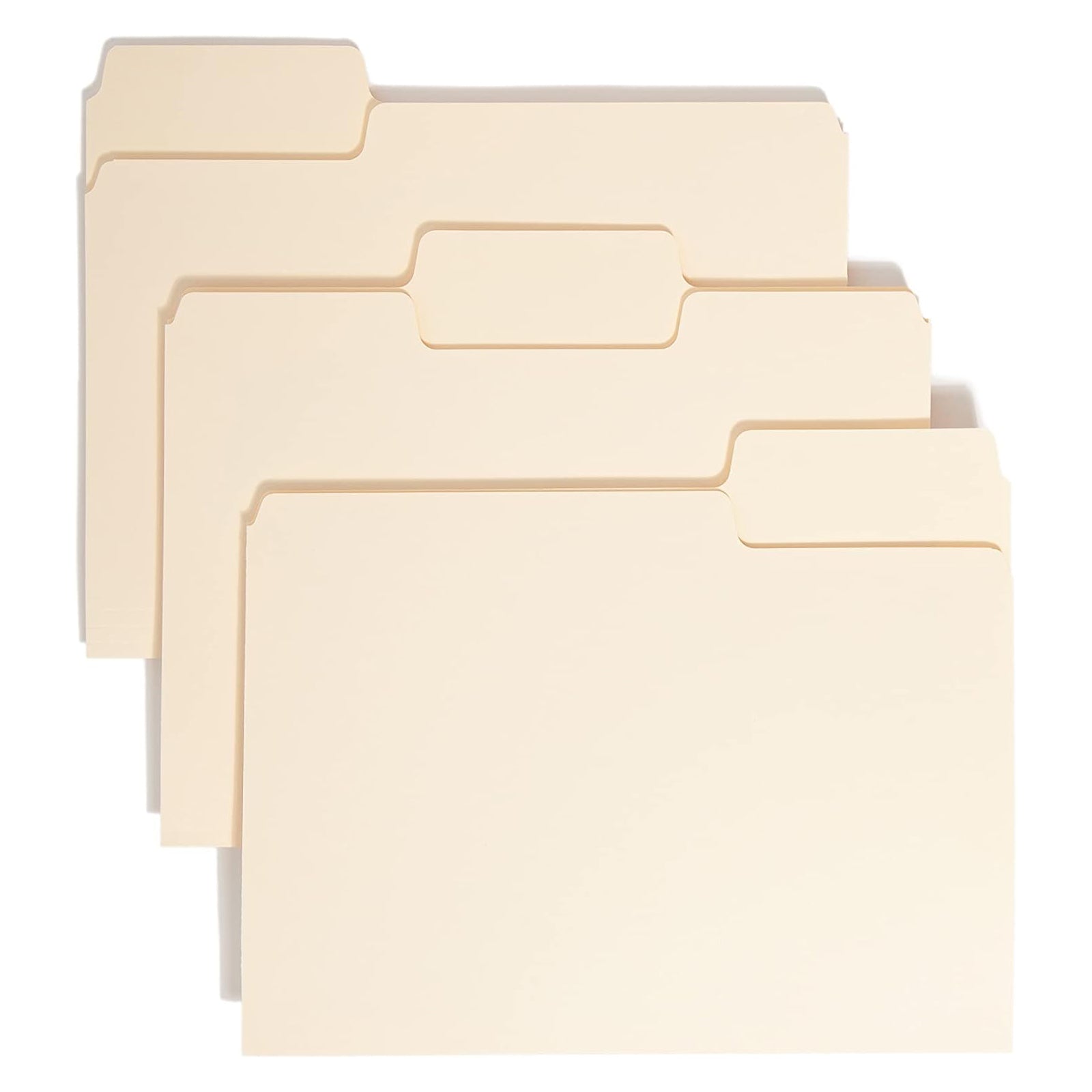 SuperTab® File Folder, Oversized 1/3-Cut Tab, Letter Size, Manila, 24 Per Pack, 2 Packs