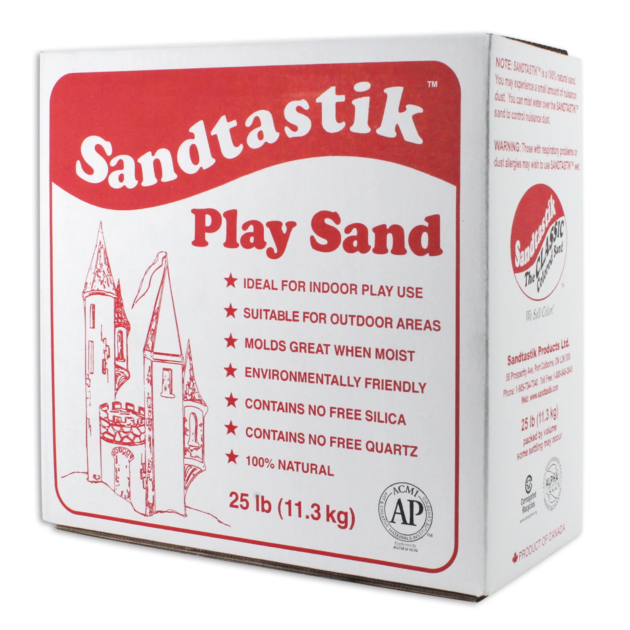 Sparkling White Play Sand, 25 lb (11.3 kg)