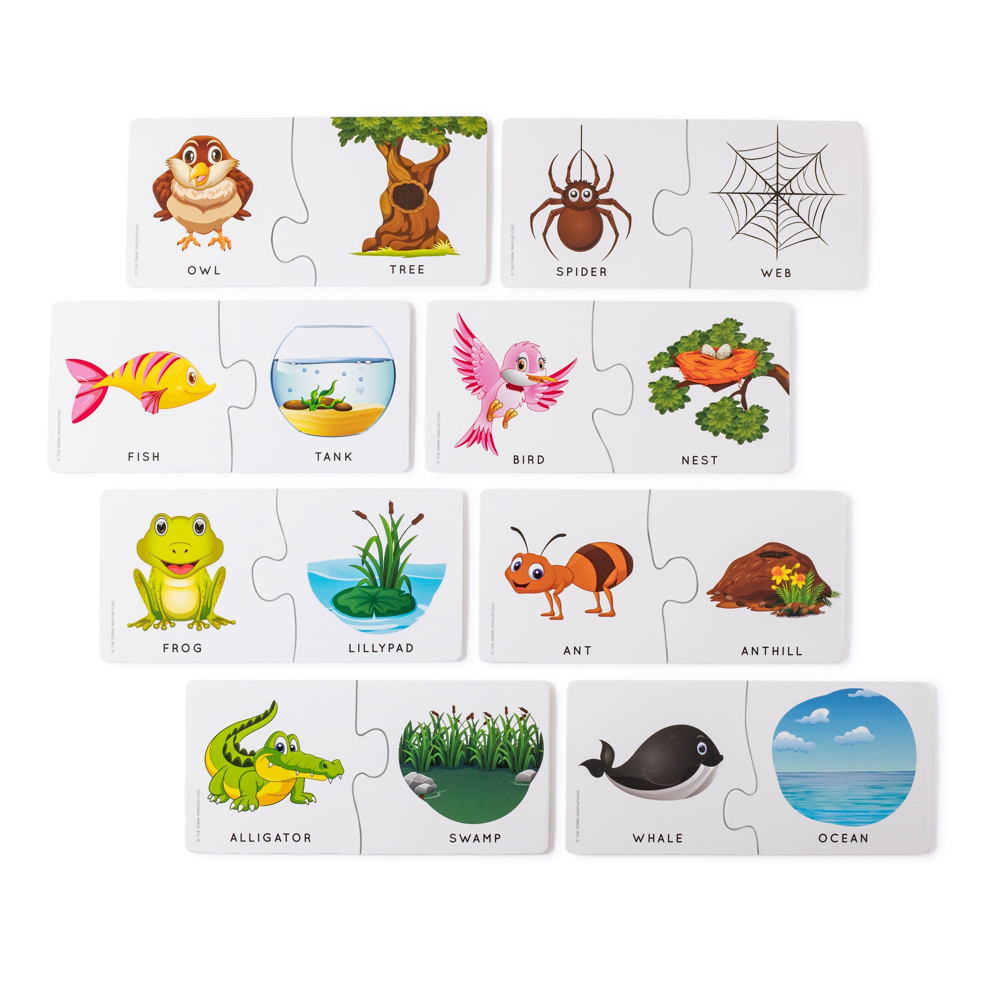 Animal Home and Habitat Matching Puzzle - A1 School Supplies