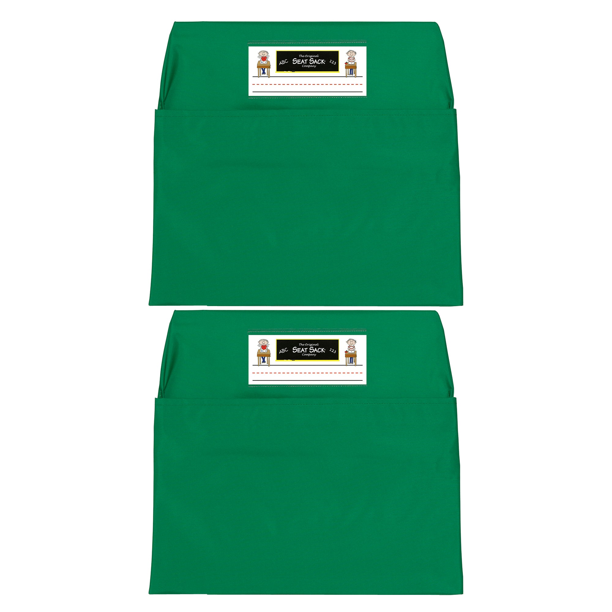 Seat Sack, Standard, 14 inch, Chair Pocket, Green, Pack of 2