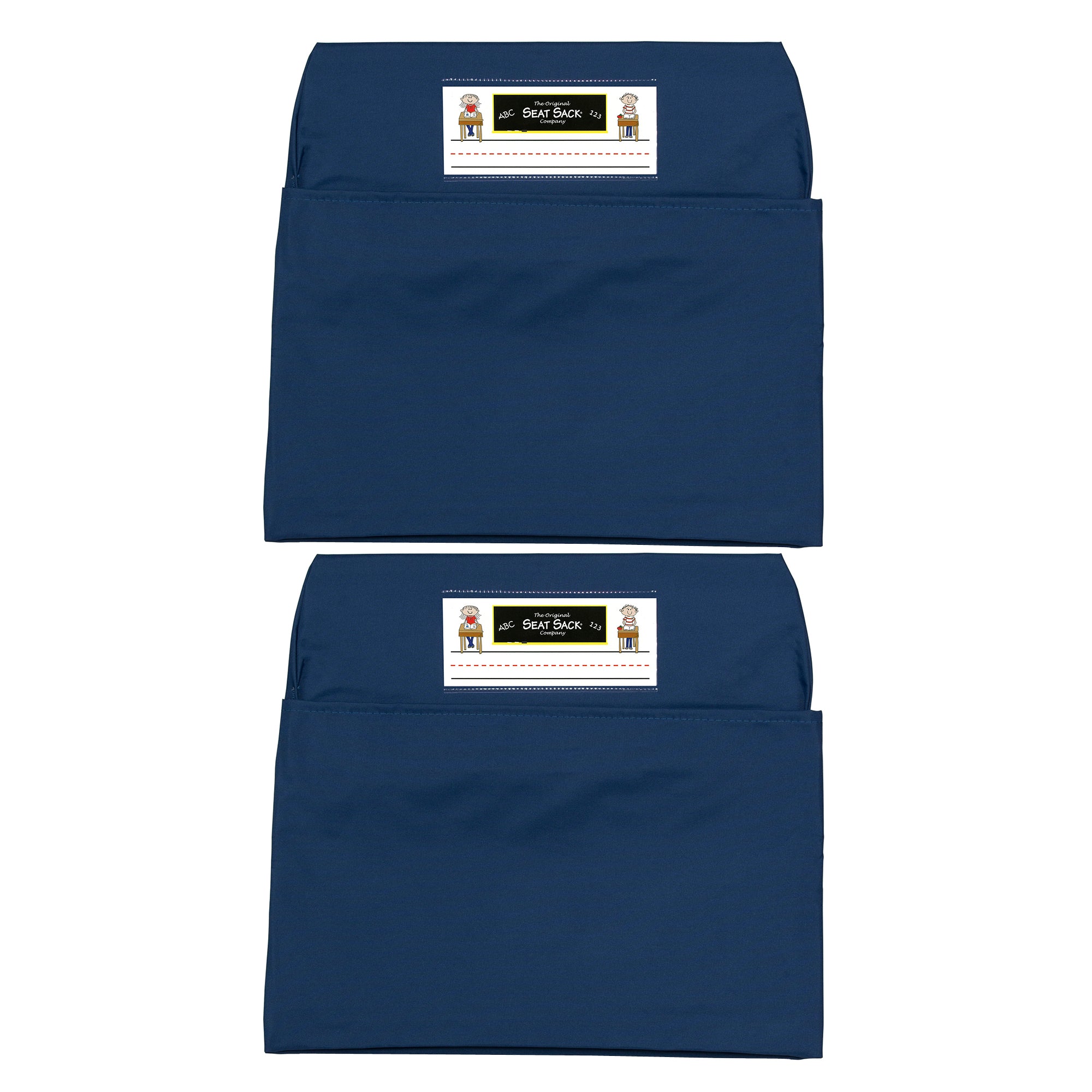 Seat Sack, Large, 17 inch, Chair Pocket, Blue, Pack of 2