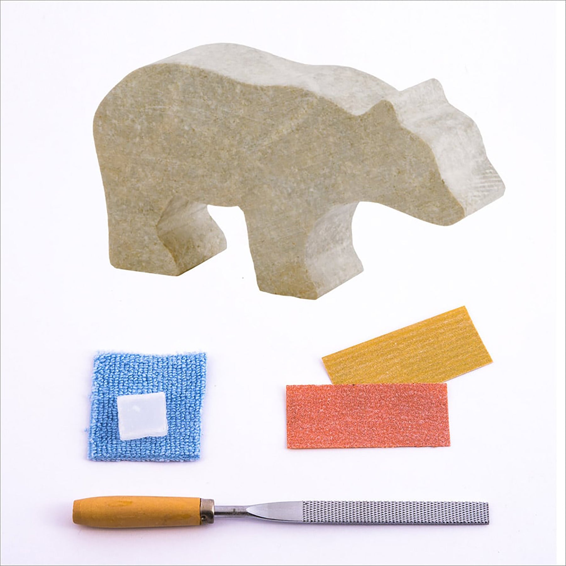 Bear Soapstone Carving Kit