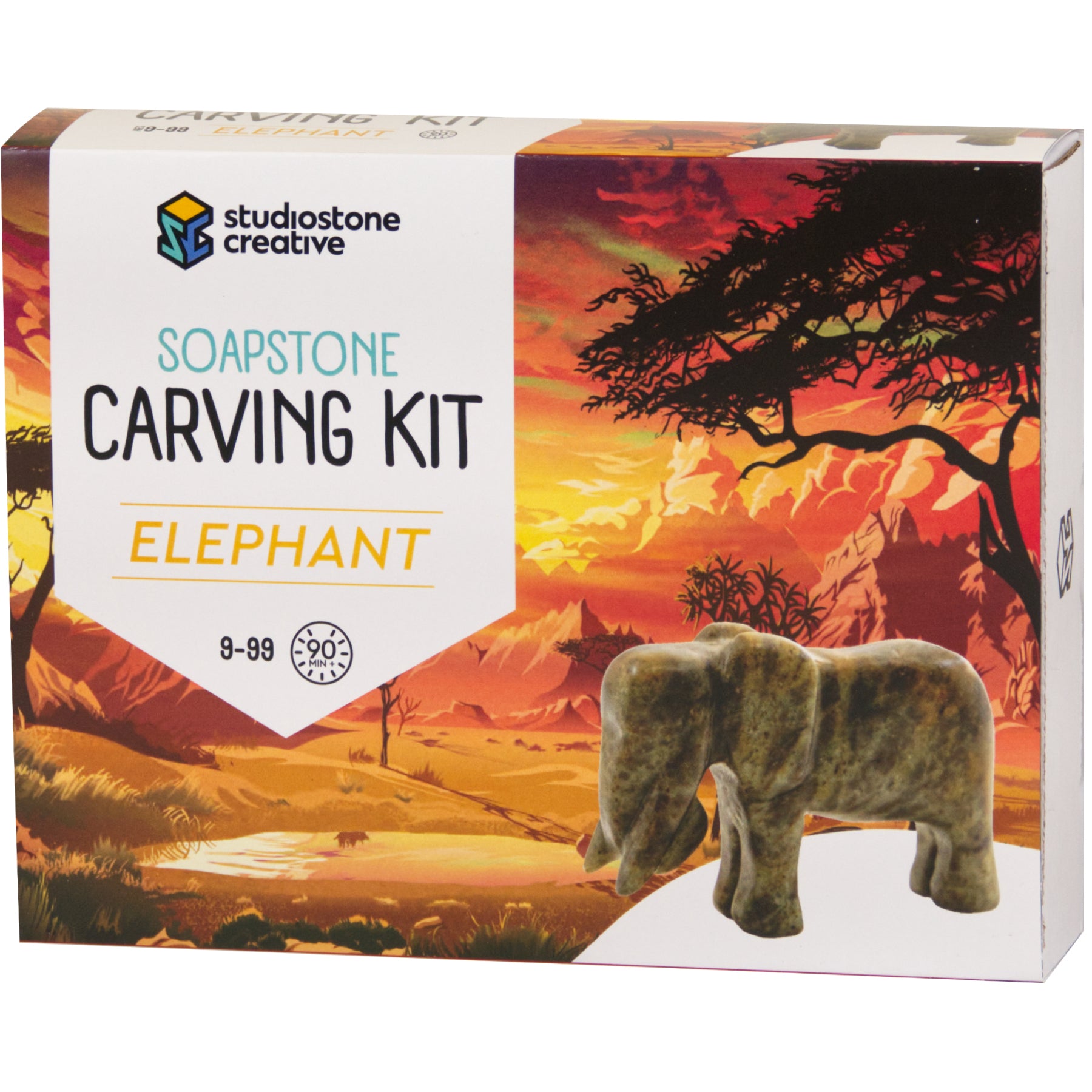 Elephant Soapstone Carving Kit