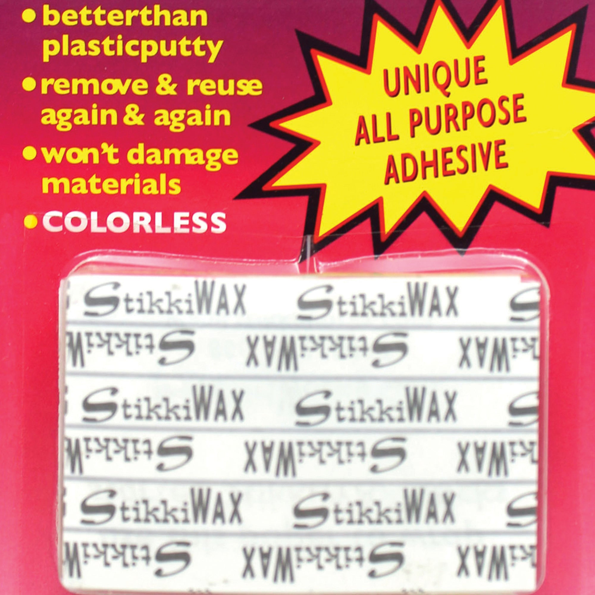 StikkiWAX™ Adhesive Bars/Sticks, 12 Per Pack, 6 Packs