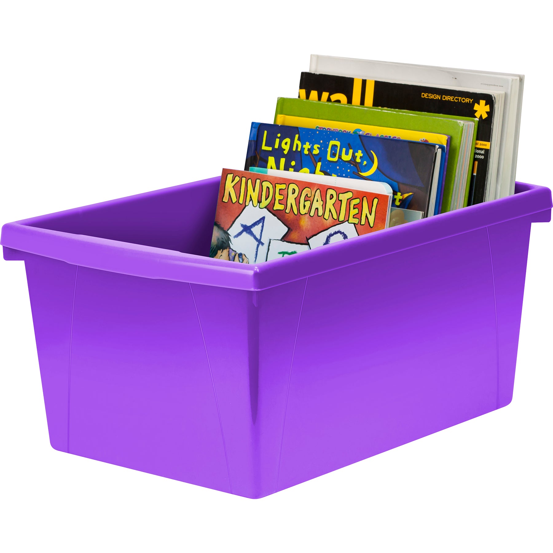 Medium Classroom Storage Bin, Purple, Pack of 2