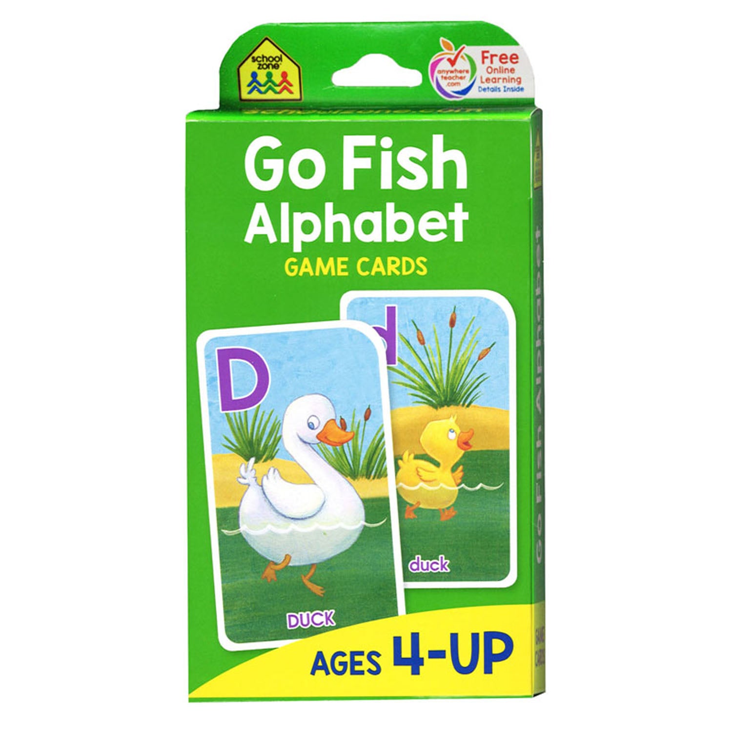 Go Fish Alphabet Game Cards, 6 Sets