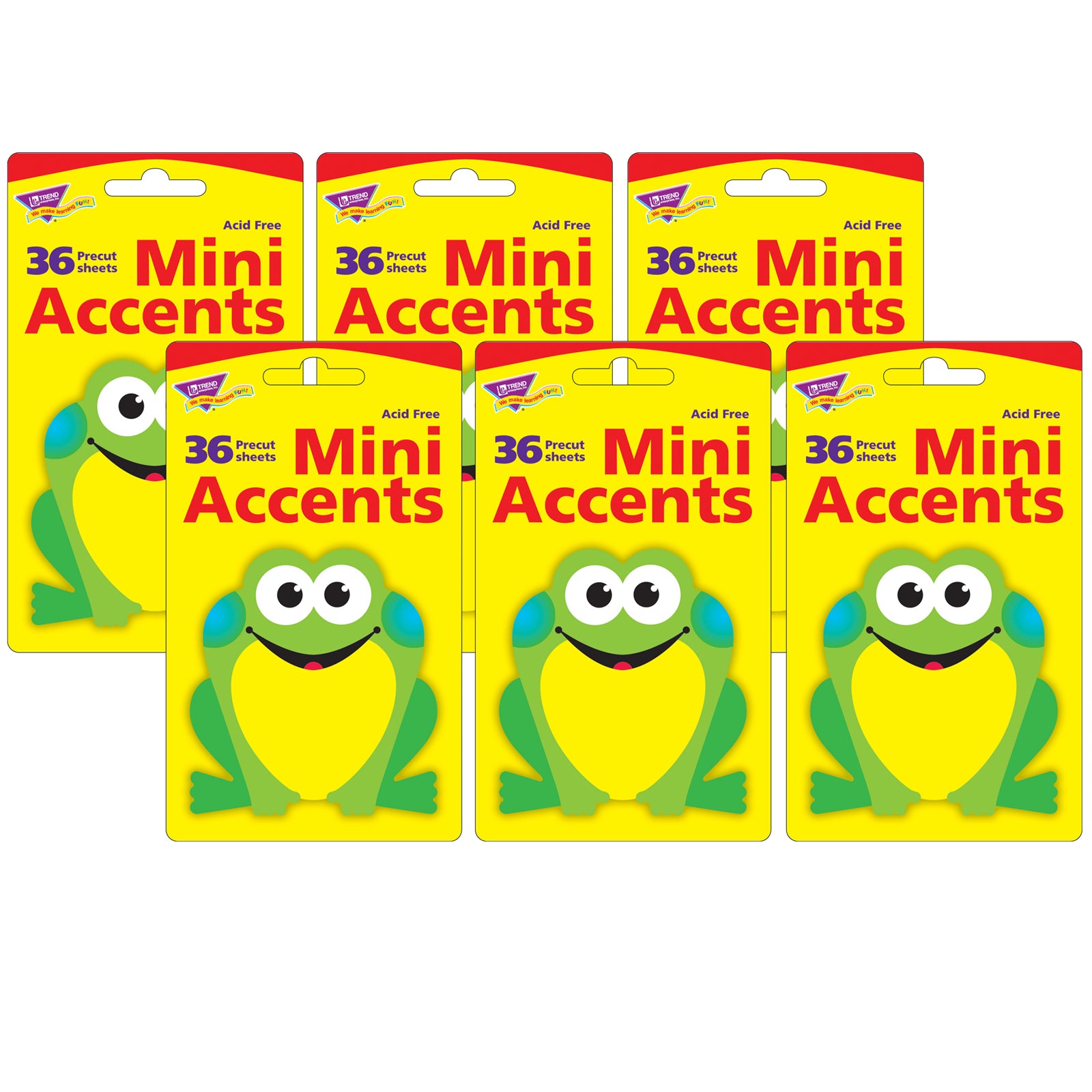 Frog Mini Accents, 36 Per Pack, 6 Packs