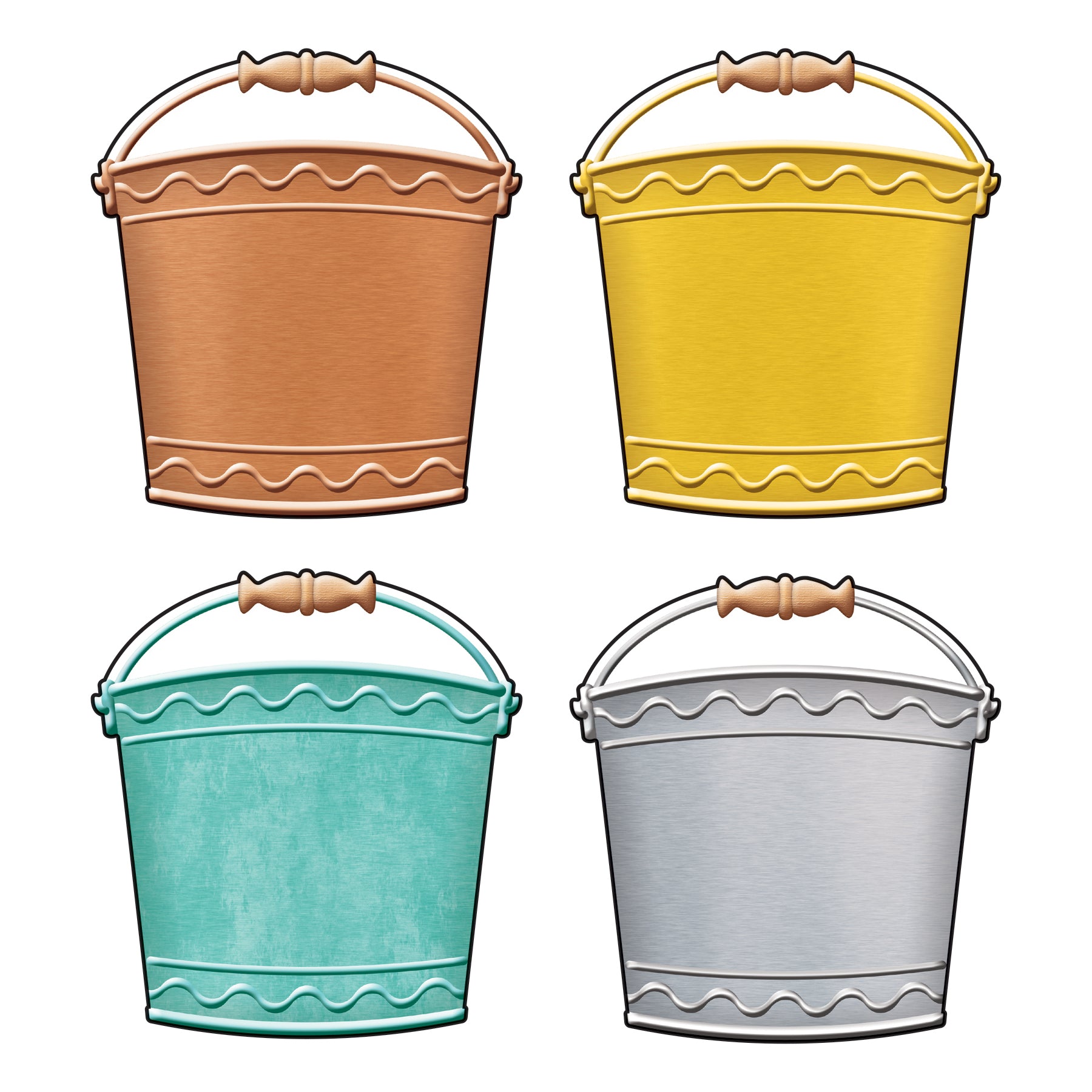 I ♥ Metal Buckets Classic Accents® Variety Pack, 36 Per Pack, 3 Packs - A1 School Supplies