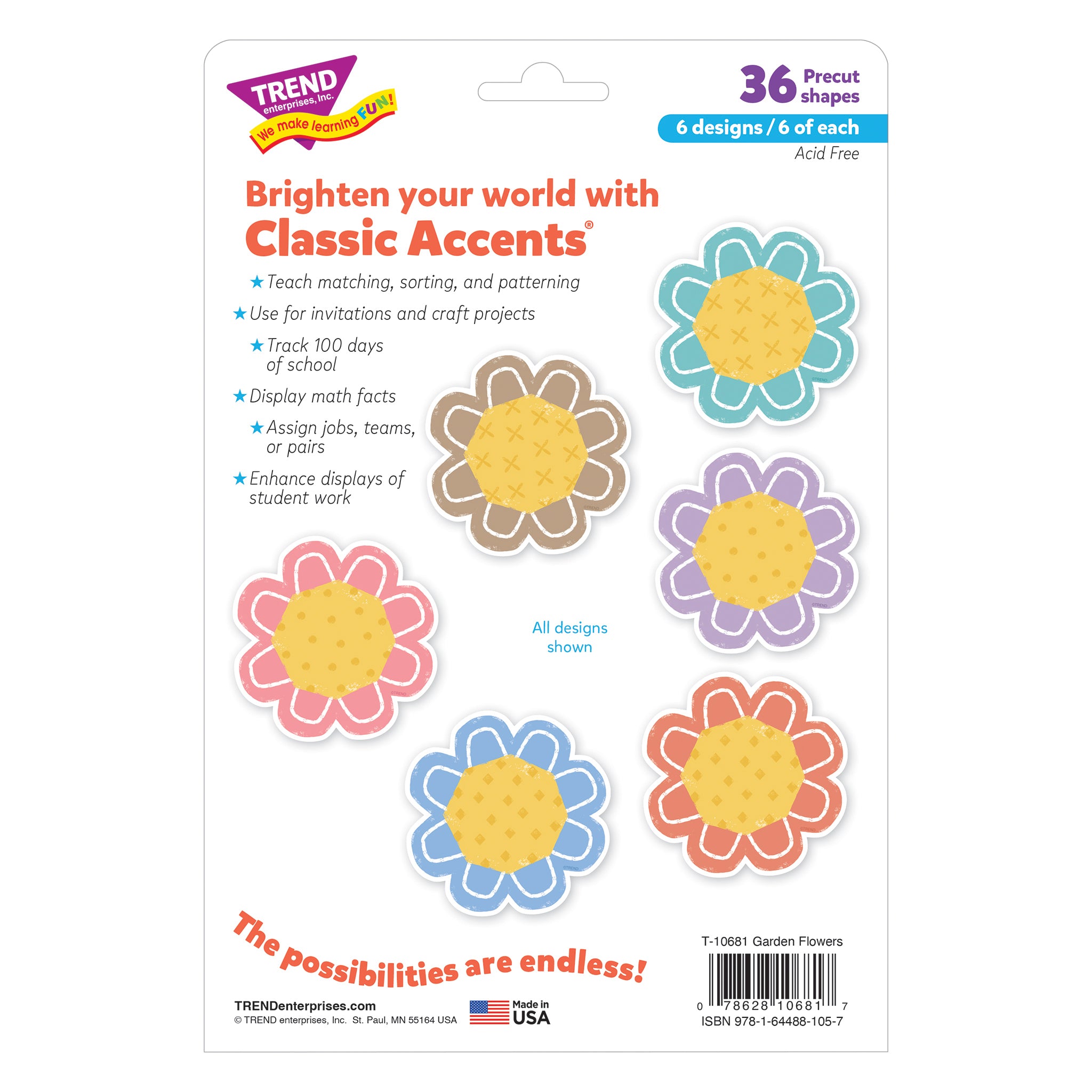 Garden Flowers Classic Accents® Variety Pack, 36 Per Pack, 3 Packs