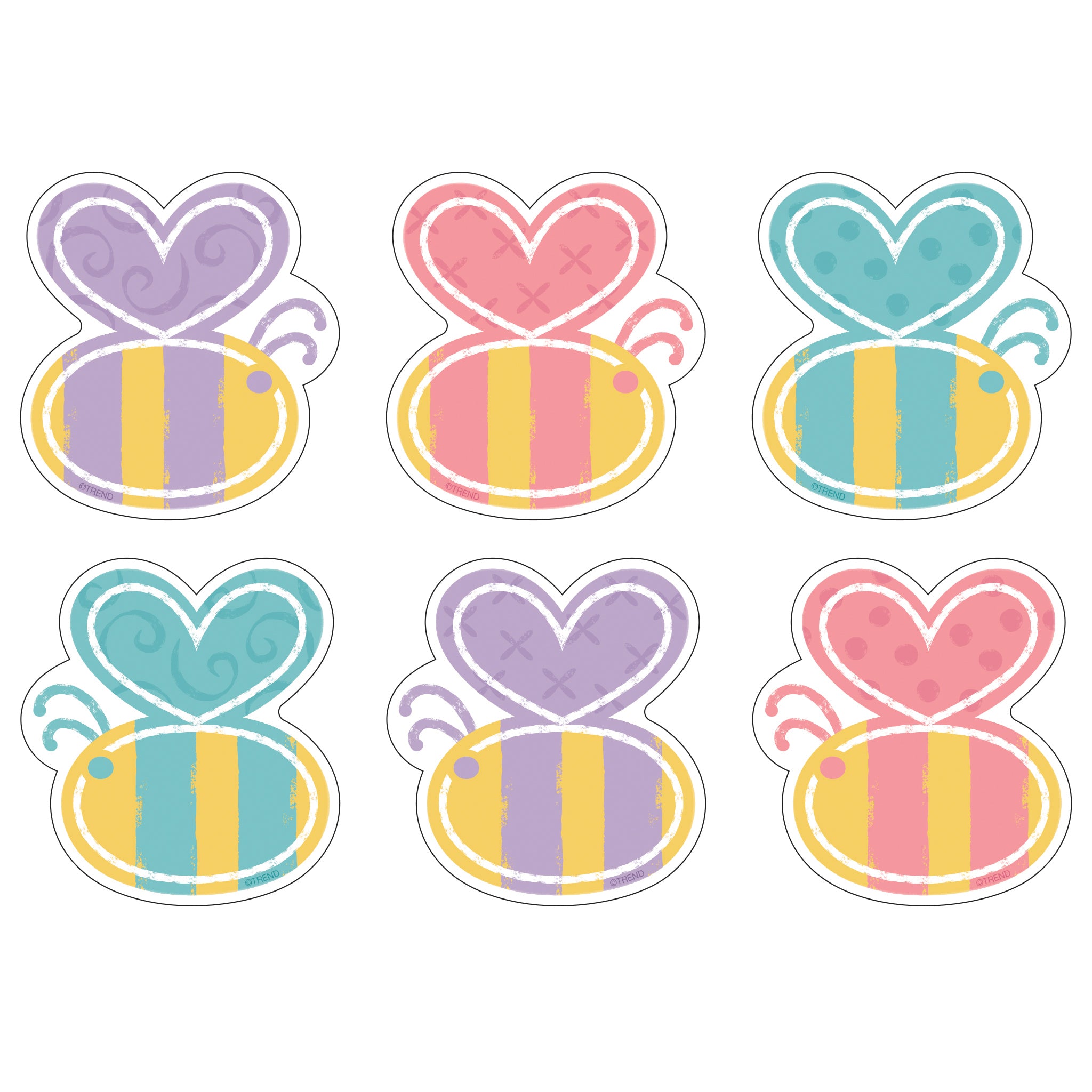 Garden Bees Mini Accents Variety Pack, 36 Per Pack, 6 Packs