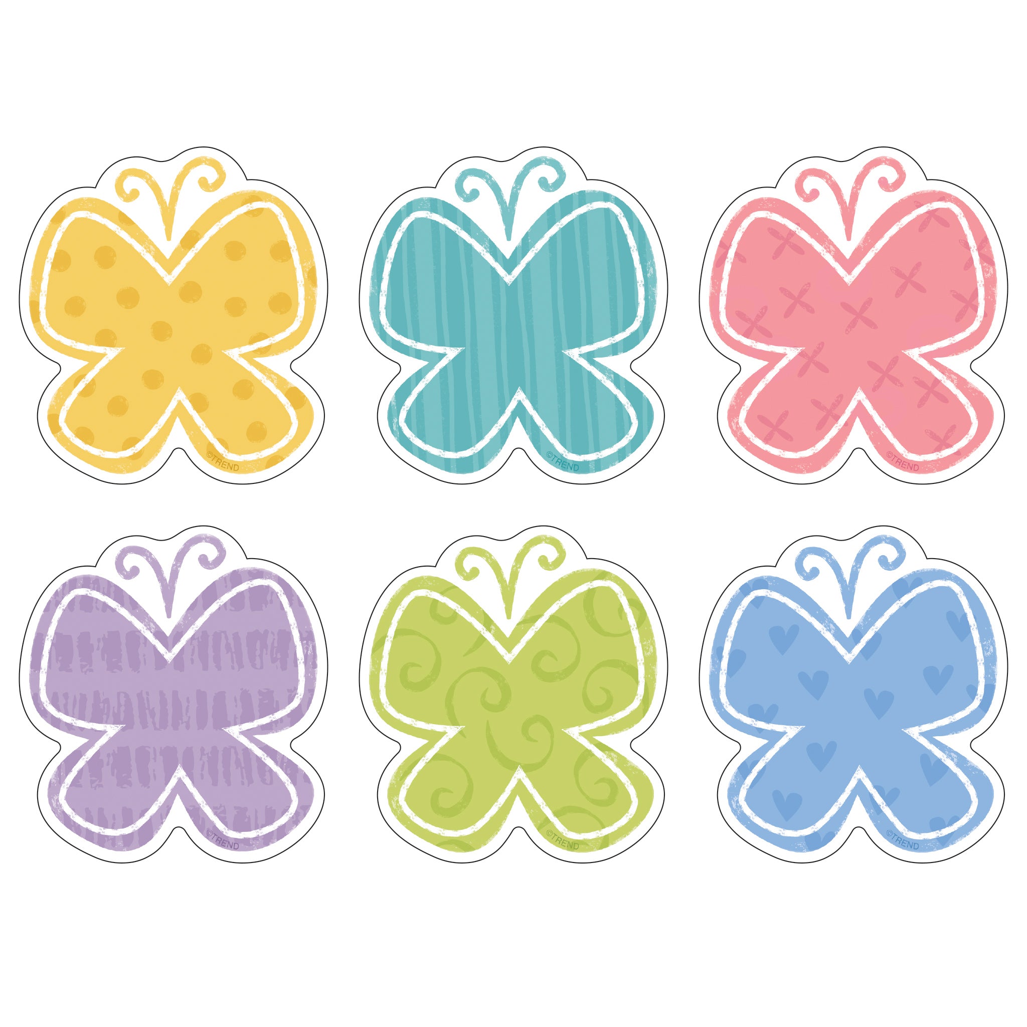 Garden Butterflies Mini Accents Variety Pack, 36 Per Pack, 6 Packs