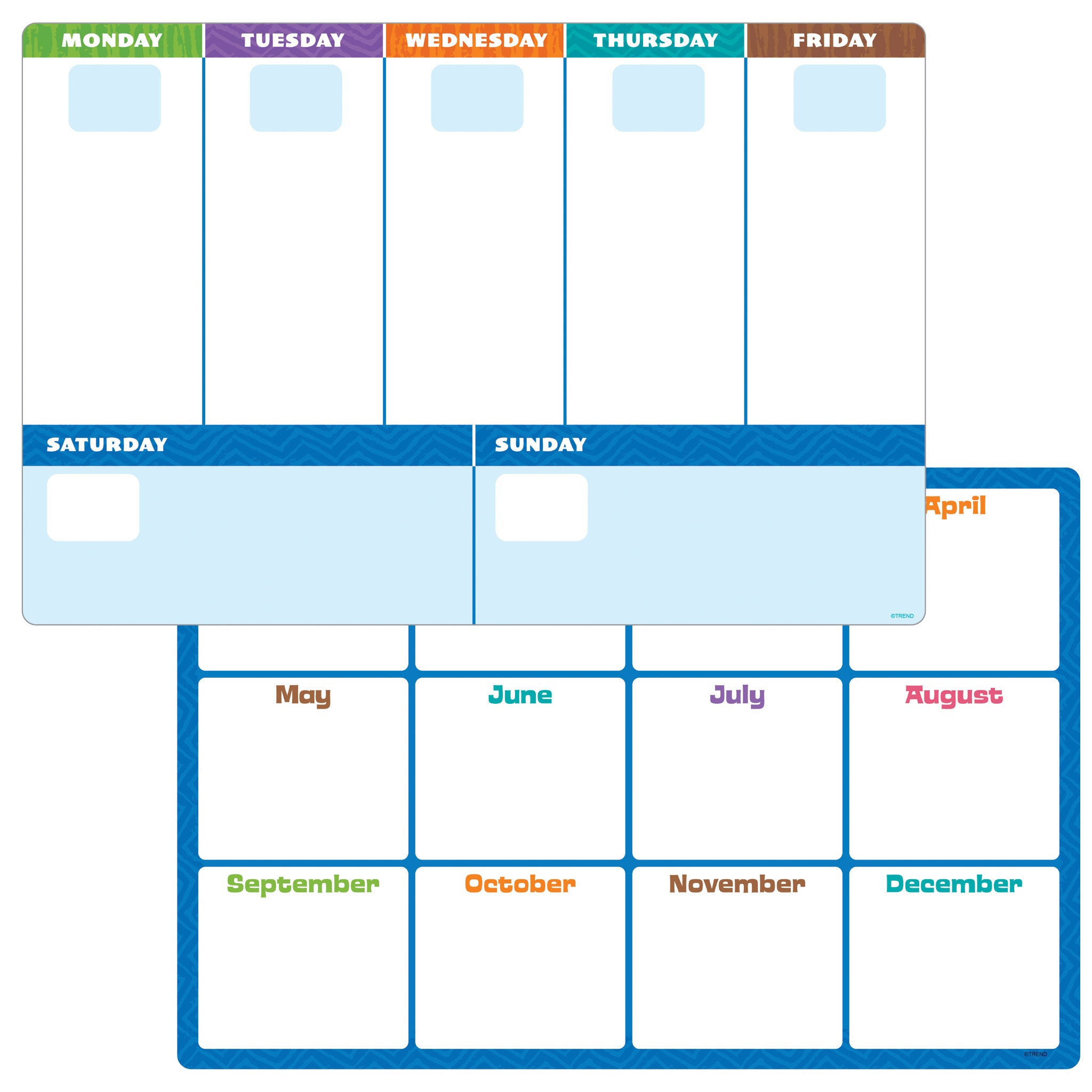 Wipe-Off Planner Sheets, 5 Per Set, 2 Sets