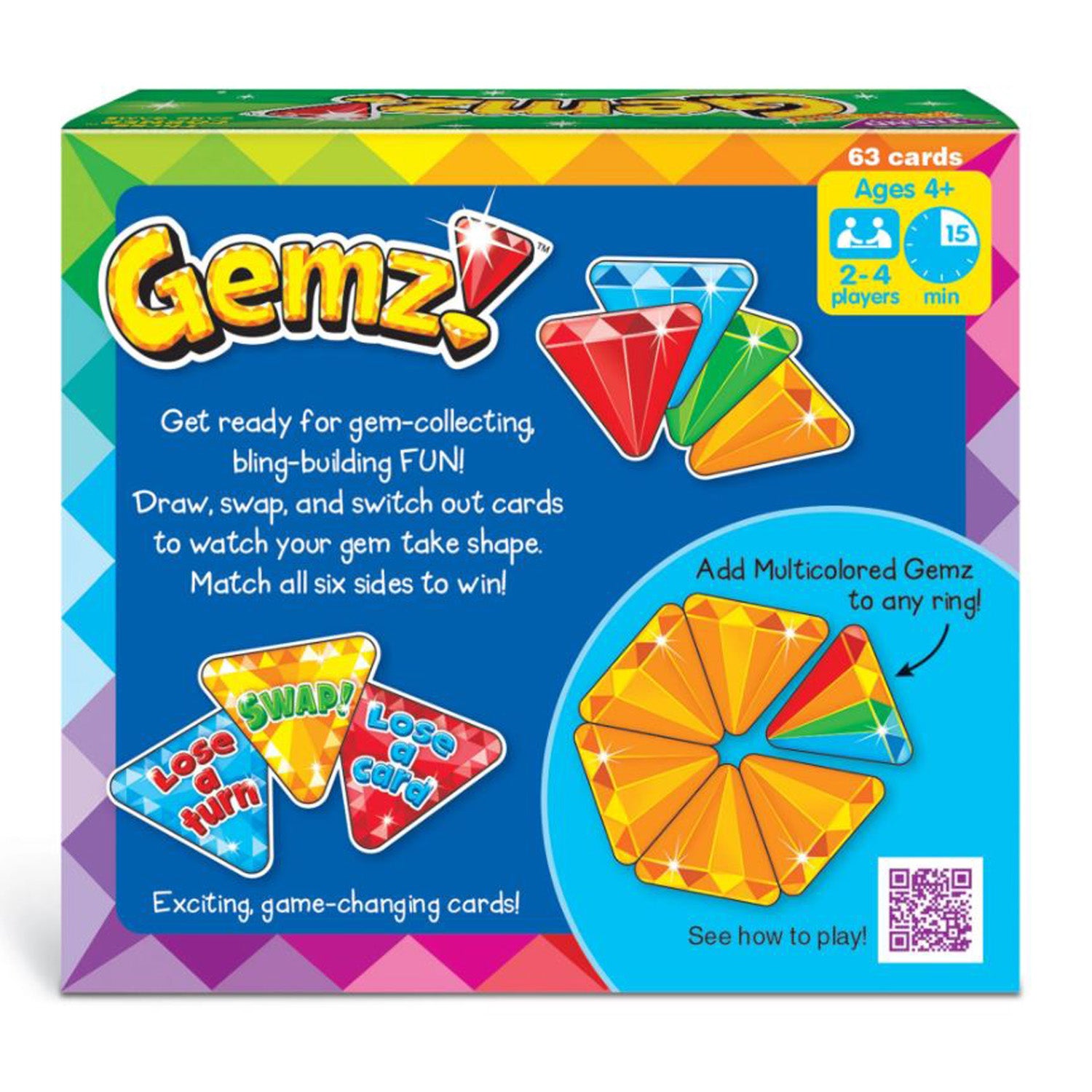 Gemz!™ Three Corner™ Card Game, Pack of 3